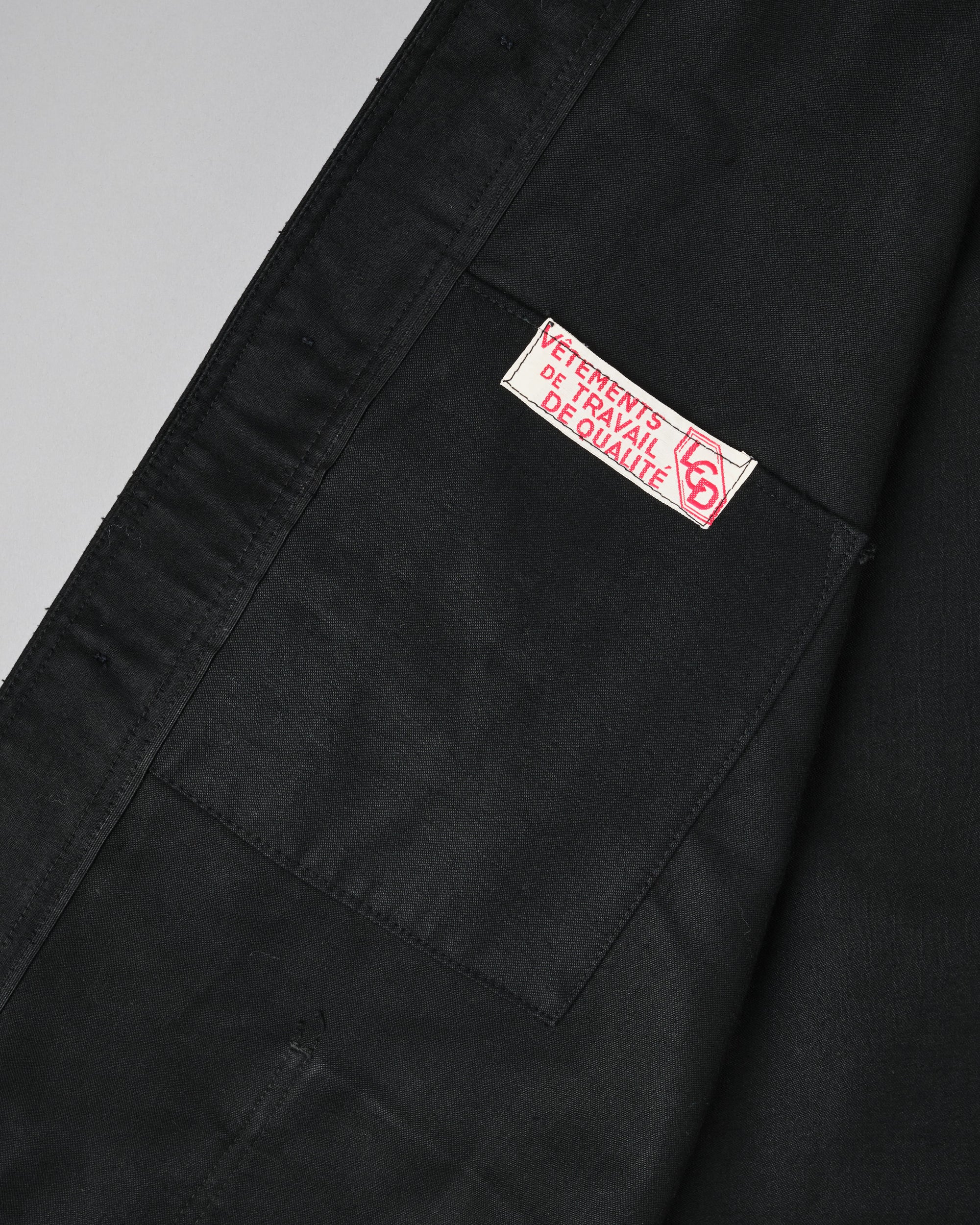 ［~50’s］French Vintage Black Moleskin Work Jacket "Dead Stock"