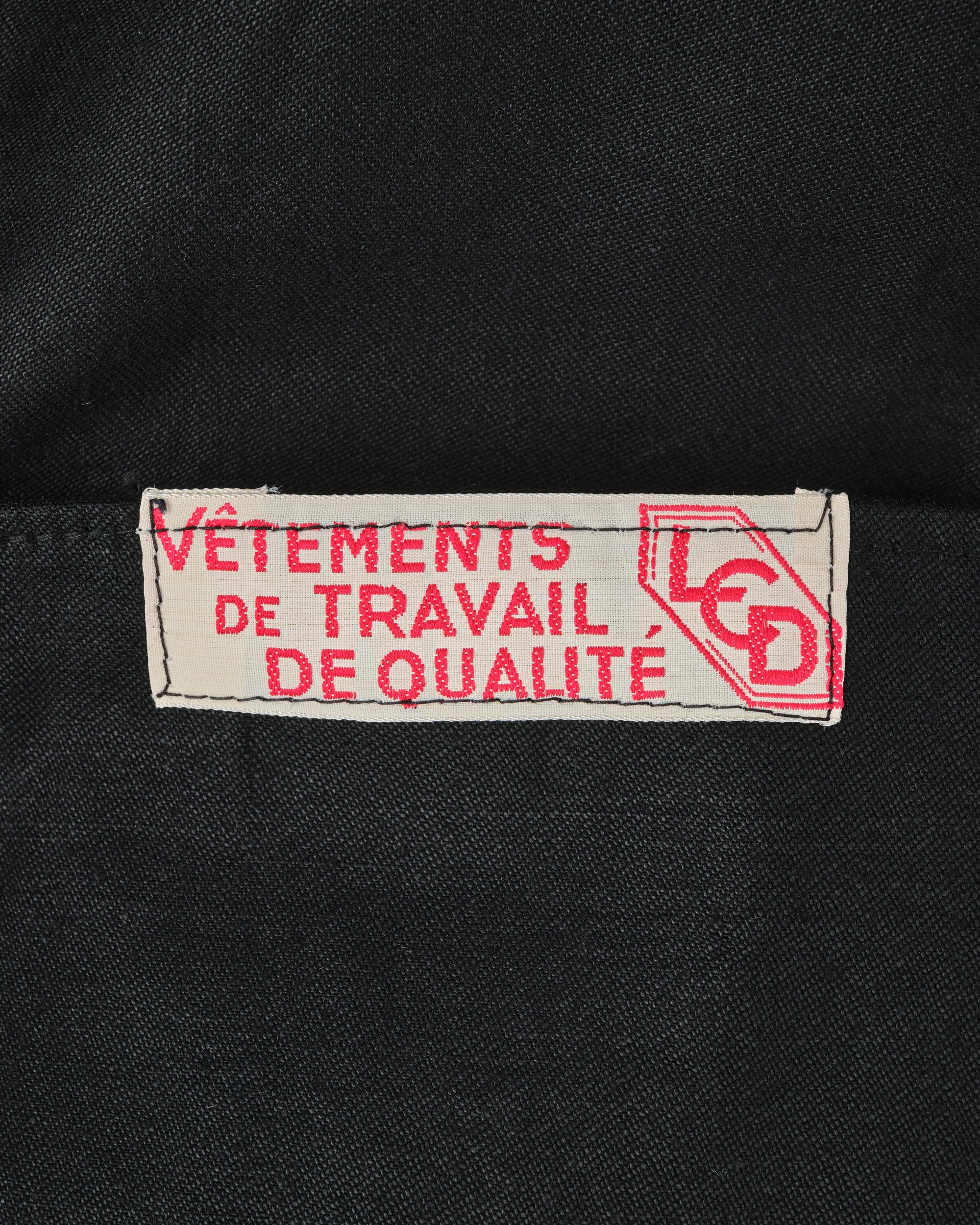 ［~50’s］French Vintage Black Moleskin Work Jacket "Dead Stock"