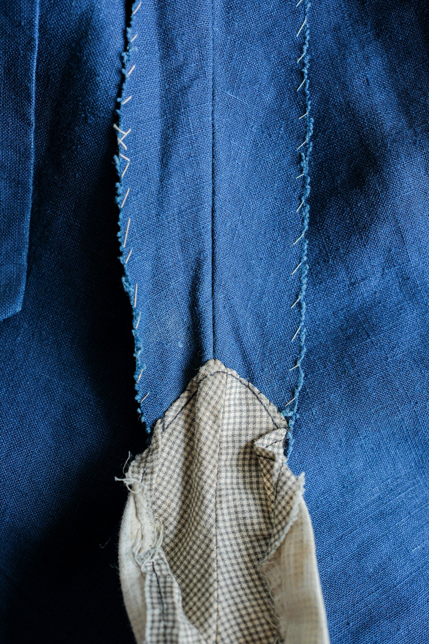 ［~40's］French Navy Indigo Linen Mechanic Trousers "Marine Nationale"