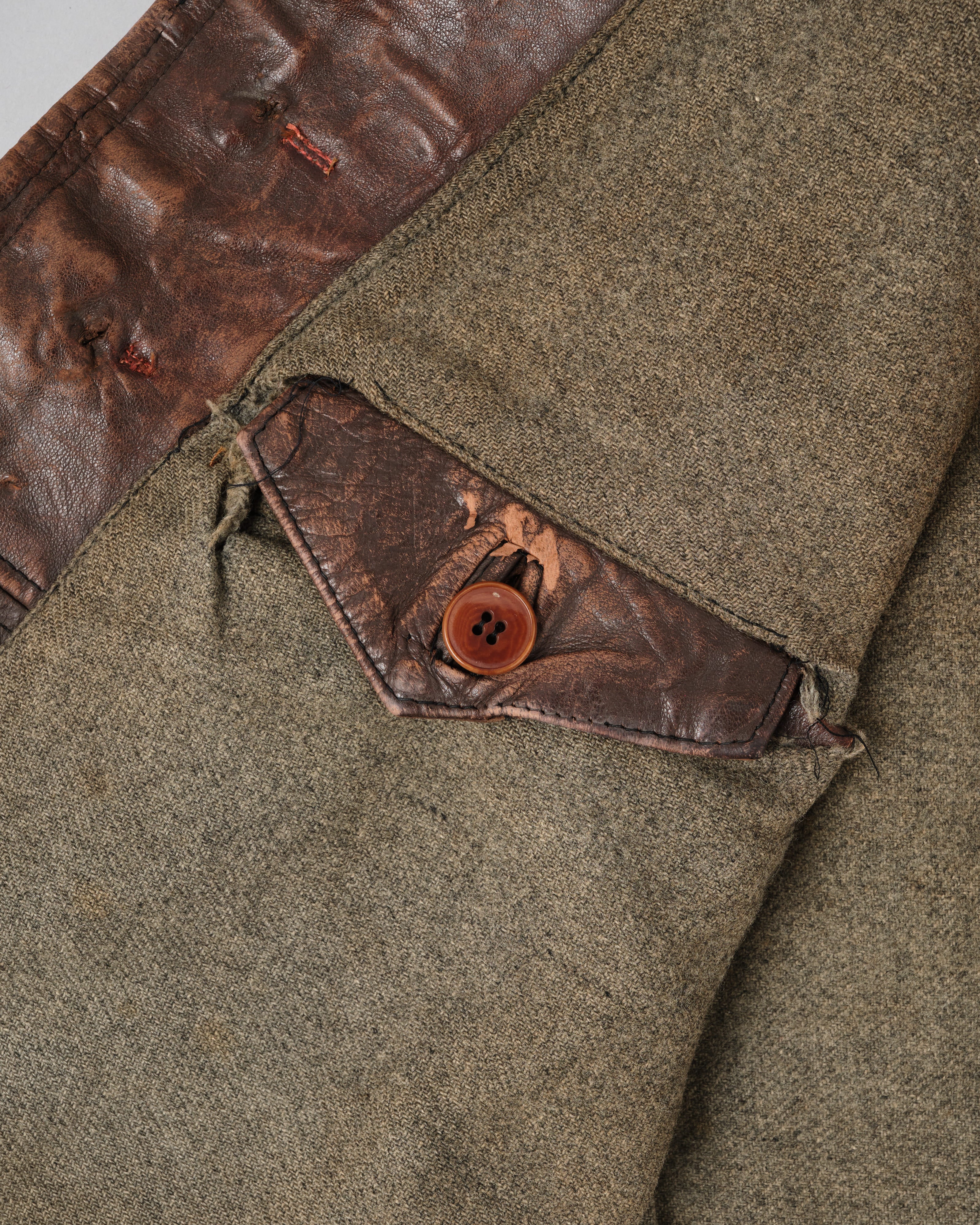 [~ 40's] Gilet en cuir cavalier de l'armée française