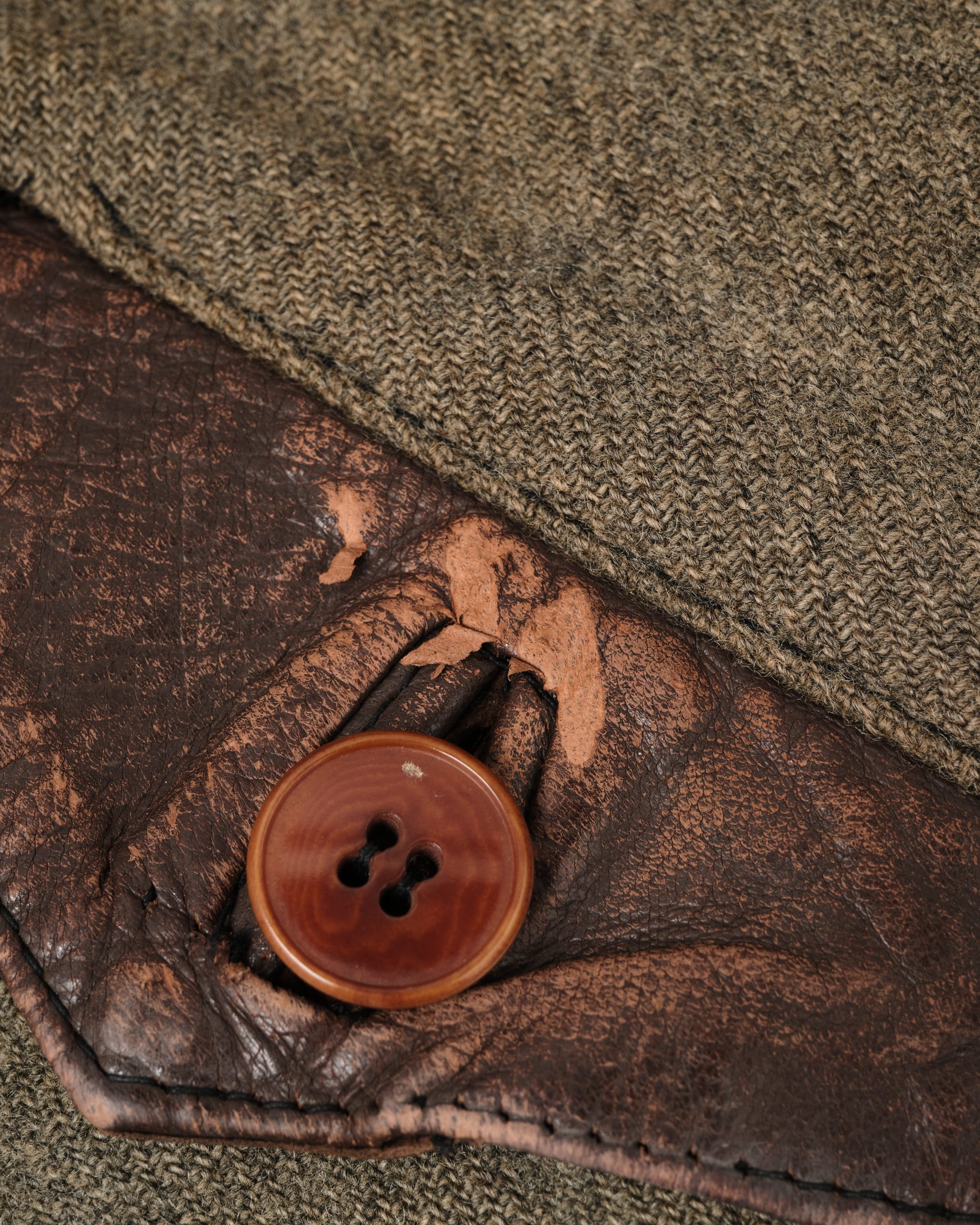 ［~40's］French Army Cavalier Leather Vest