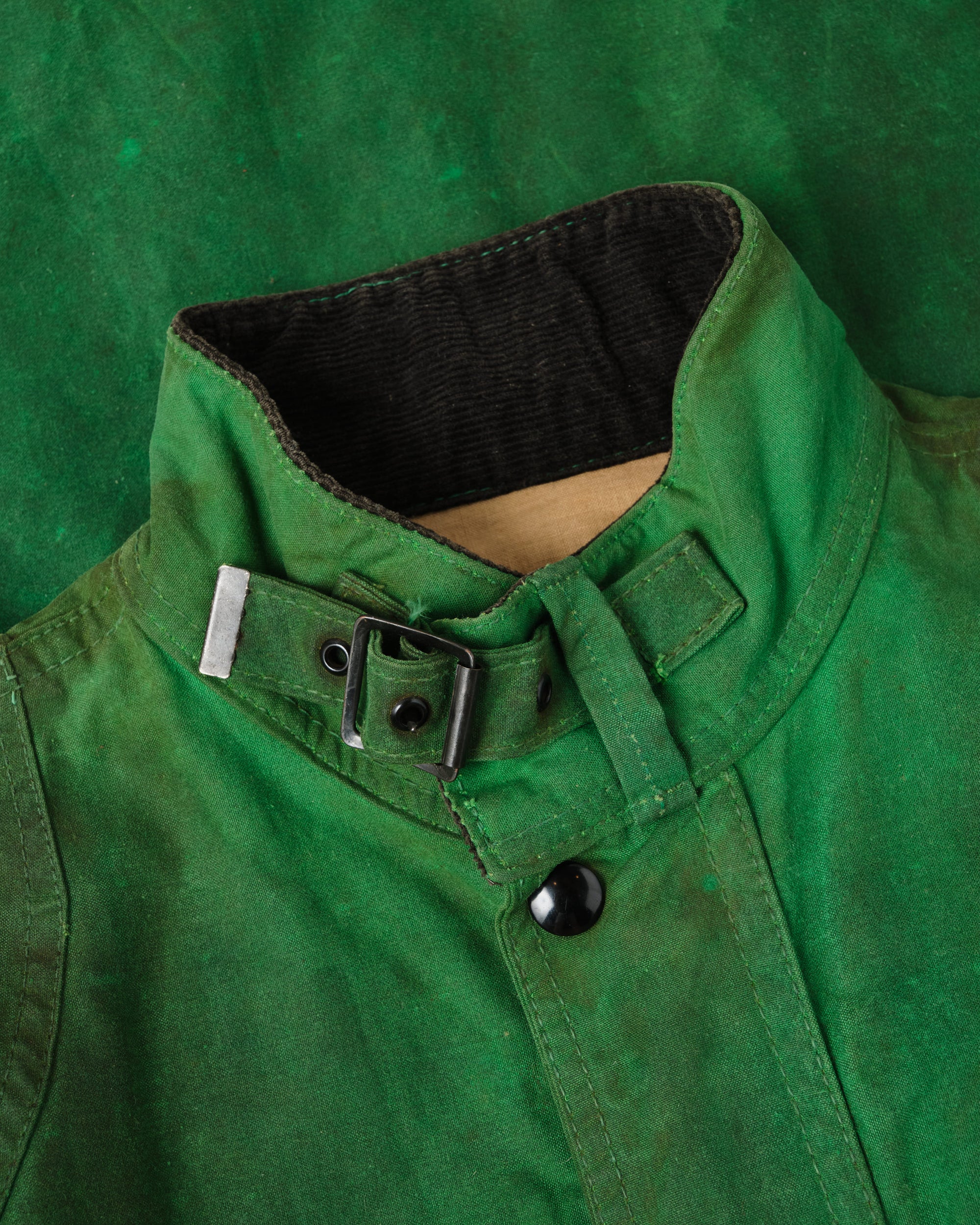 ［~80's］Vintage Belstaff Bright Green Waxed Cotton Jacket "TRIALMASTER PROFESSIONAL JACKET"