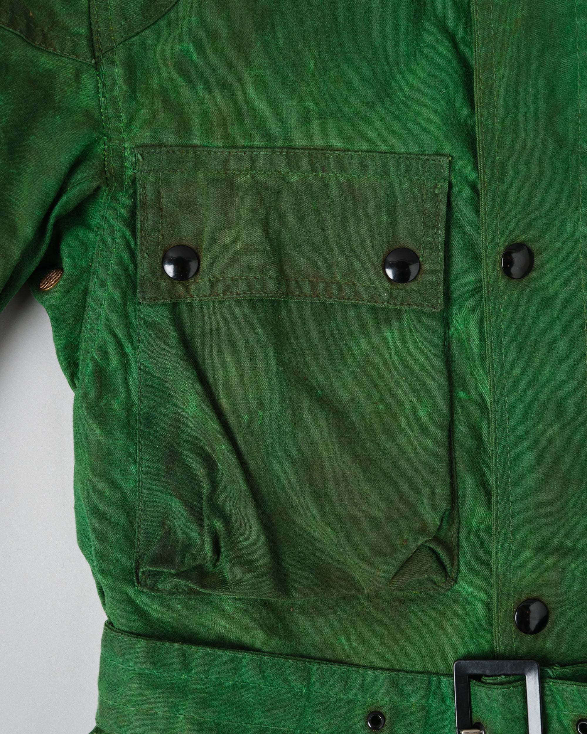［~80's］Vintage Belstaff Bright Green Waxed Cotton Jacket "TRIALMASTER PROFESSIONAL JACKET"