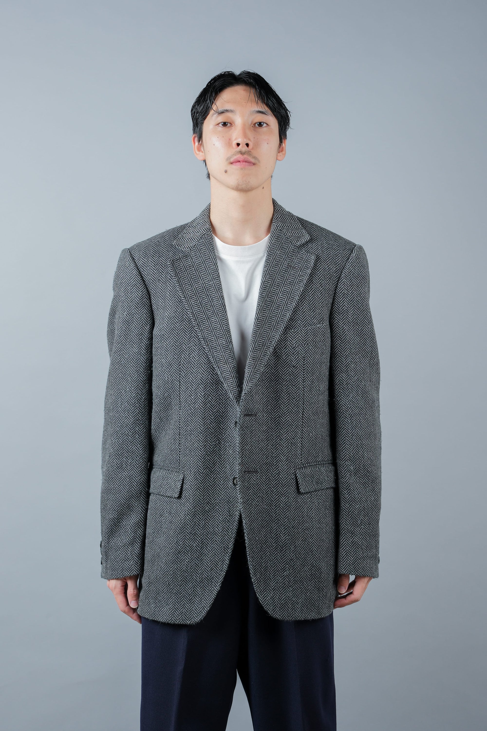 ［~00's］Old ARNYS PARIS HBT Wool 2B Tailored Jacket
