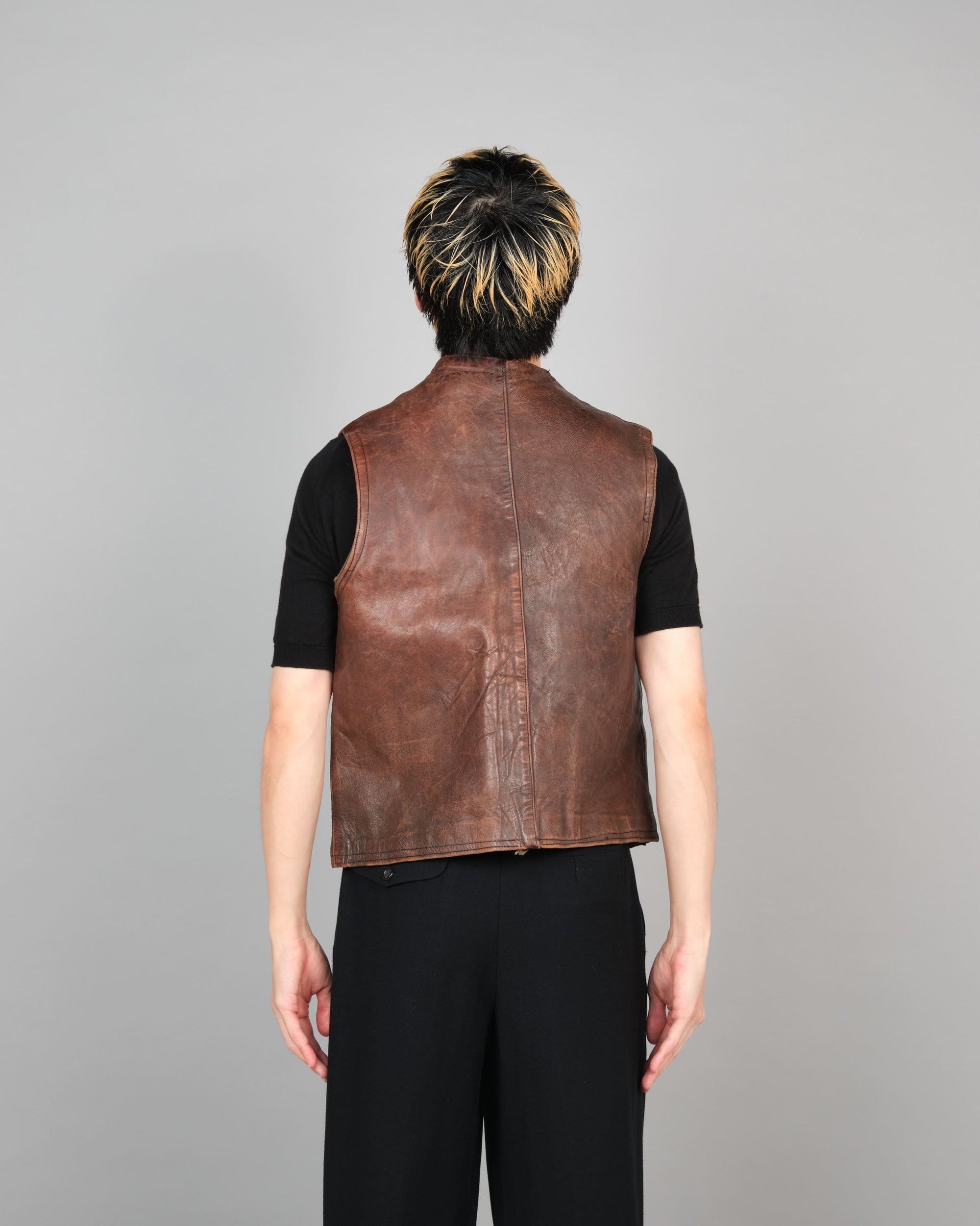 ［~40's］French Army Cavalier Leather Vest