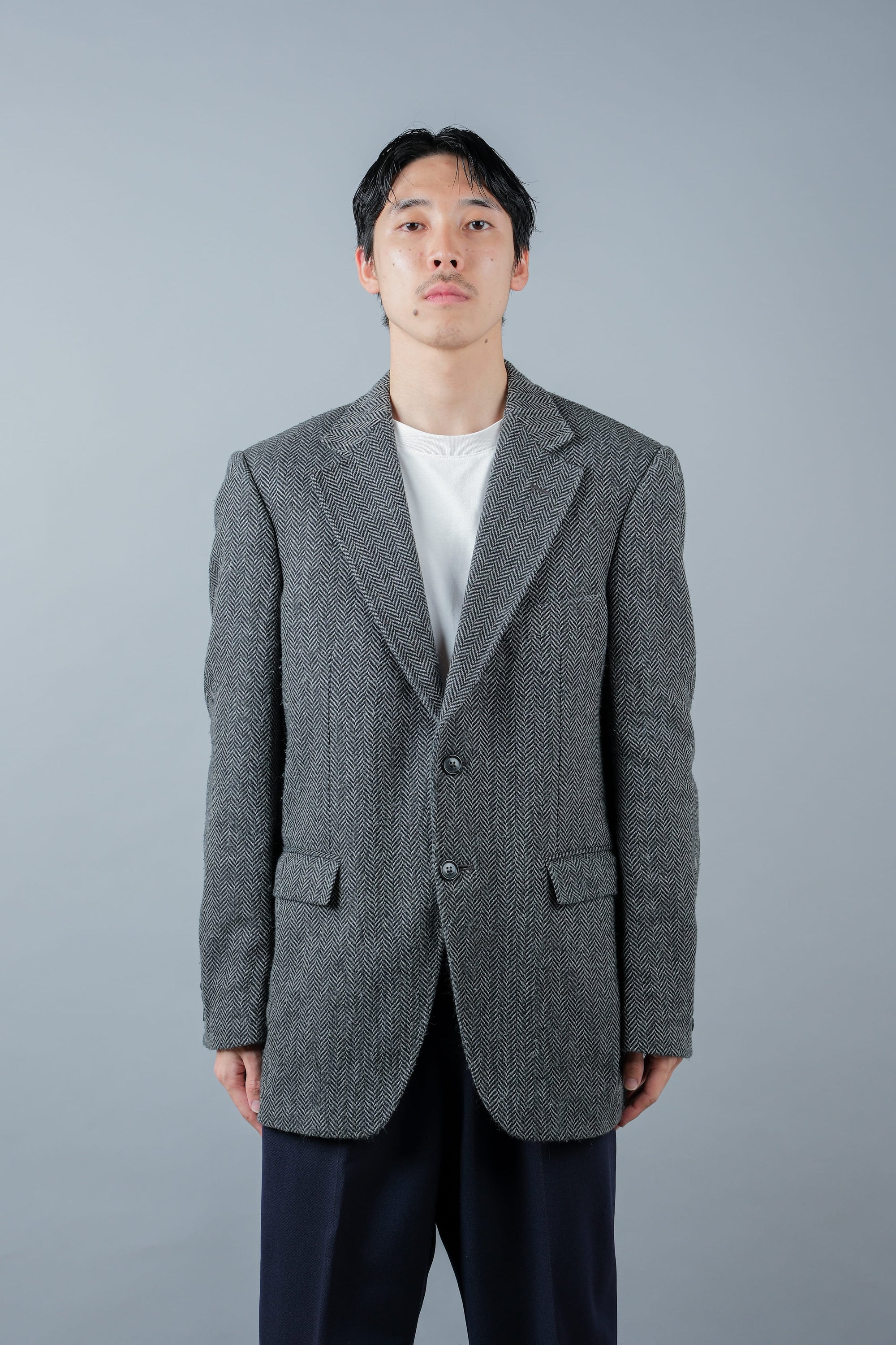 ［~00's］Old ARNYS PARIS HBT Wool 2B Tailored Jacket