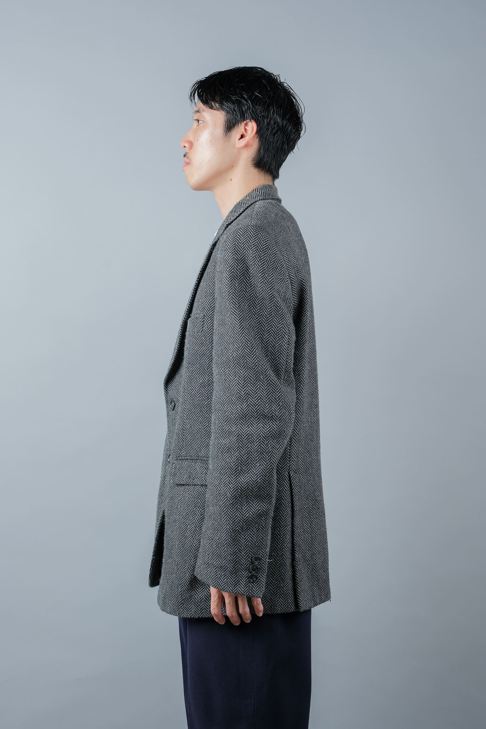 ［~00's］Old ARNYS PARIS HBT Wool 2B Tailored Jacket