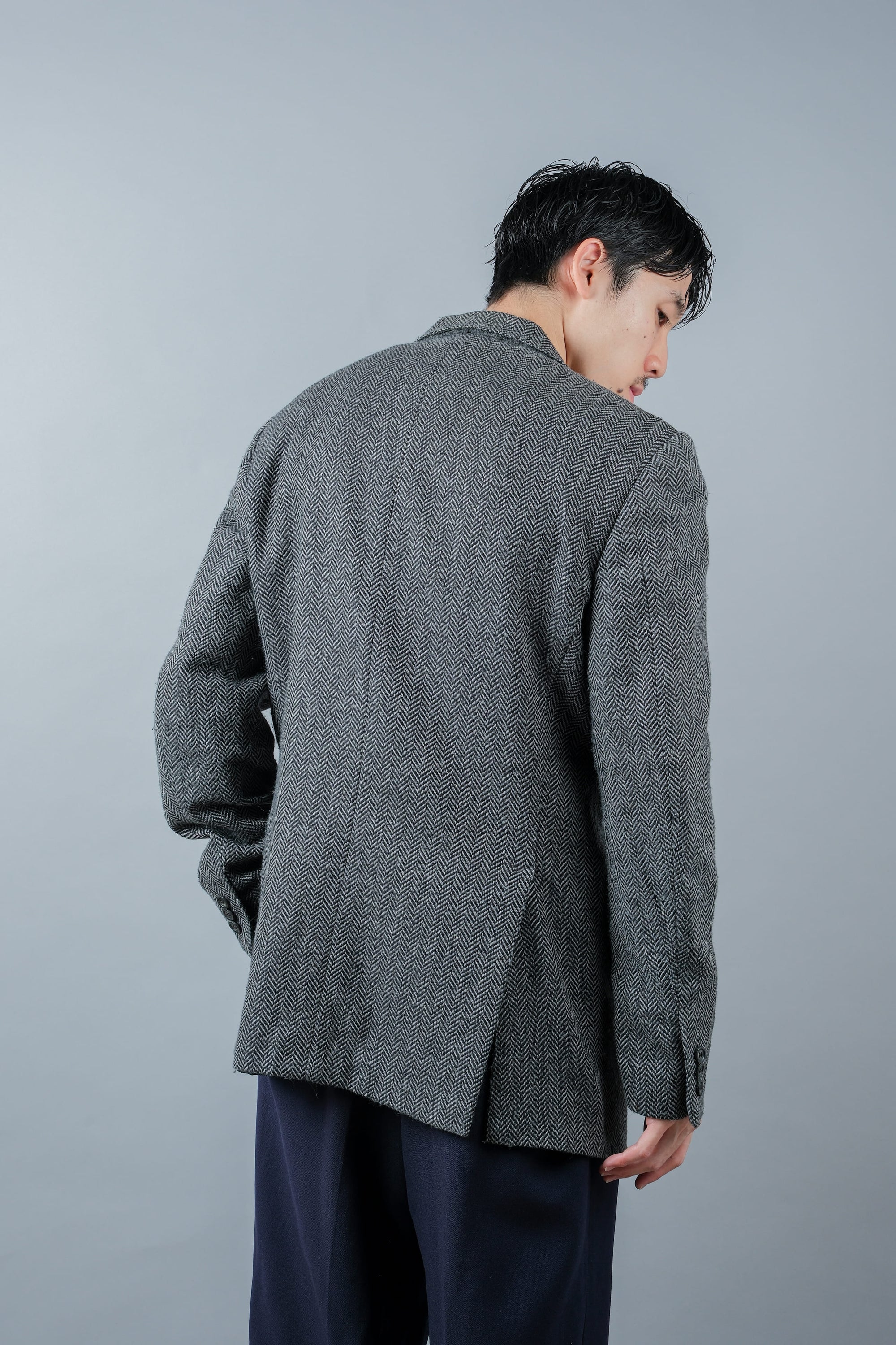 ［~00's］Old ARNYS PARIS HBT Wool 2B Tailored Jacket