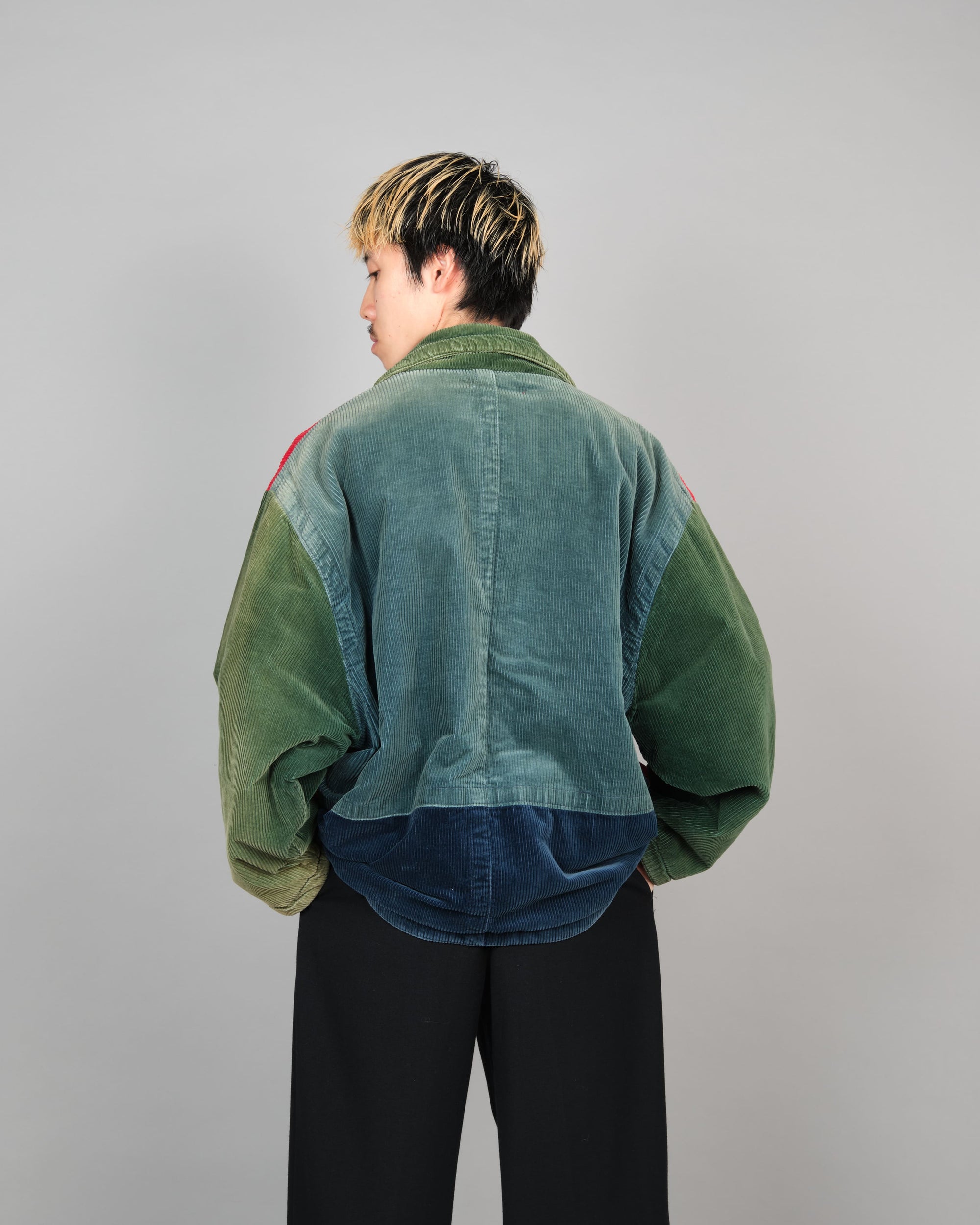 ［~90’s］Old NAF NAF Crazy Pattern Corduroy Jacket