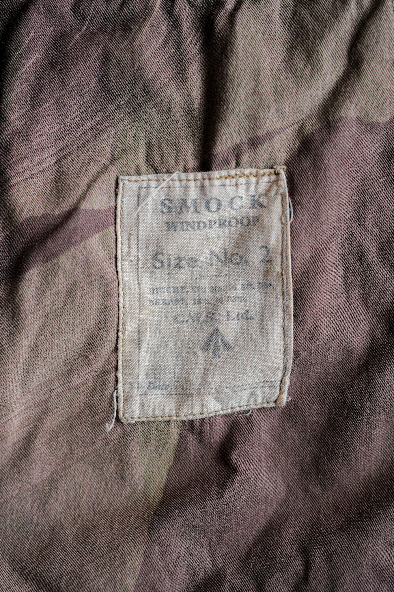 【~40's】WWⅡ British Army Camouflage Windproof Smock Size.2 "SAS"