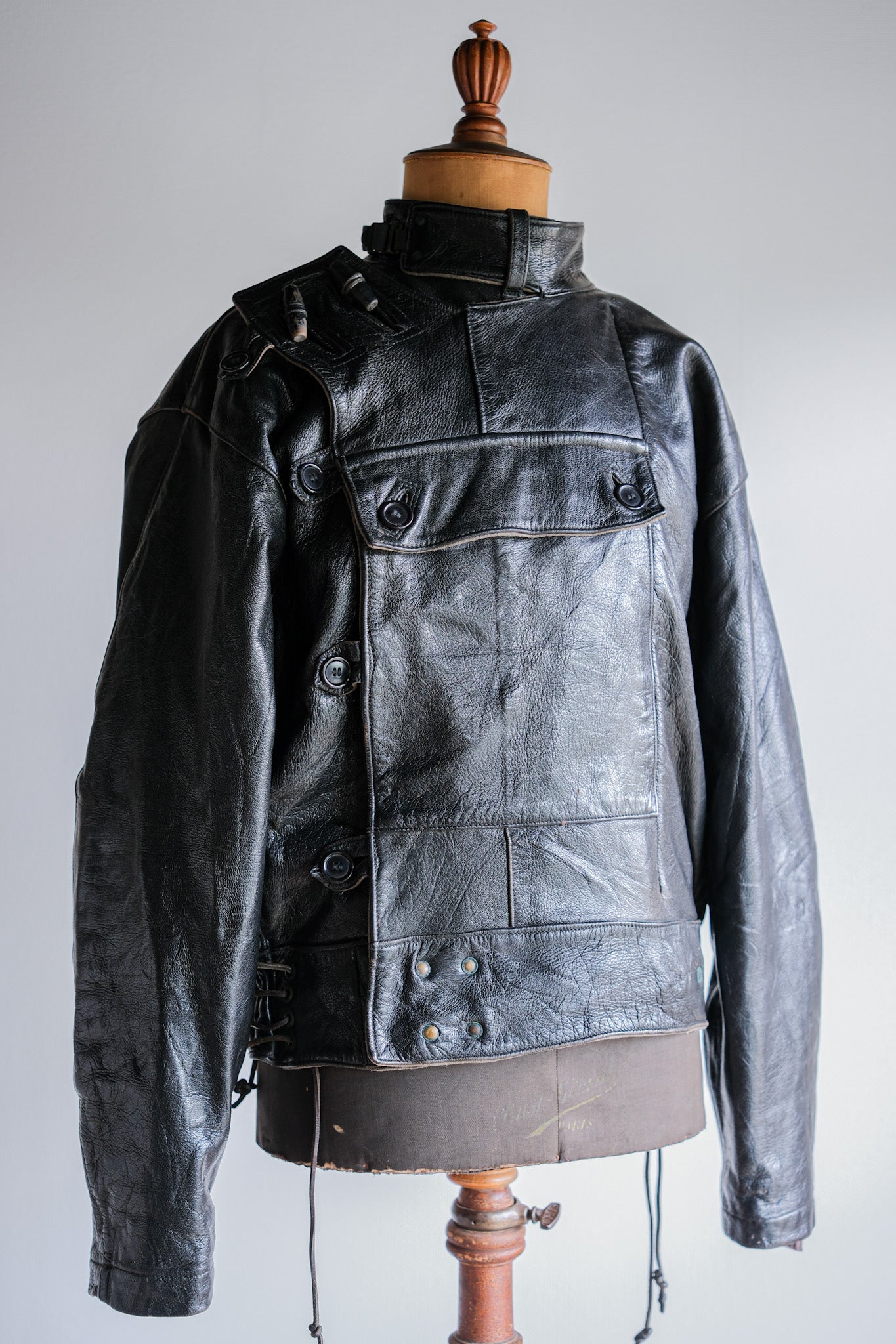 [~ 50's] Sweedish Army Dispatch Rider Motelcycle Jacket Size.50