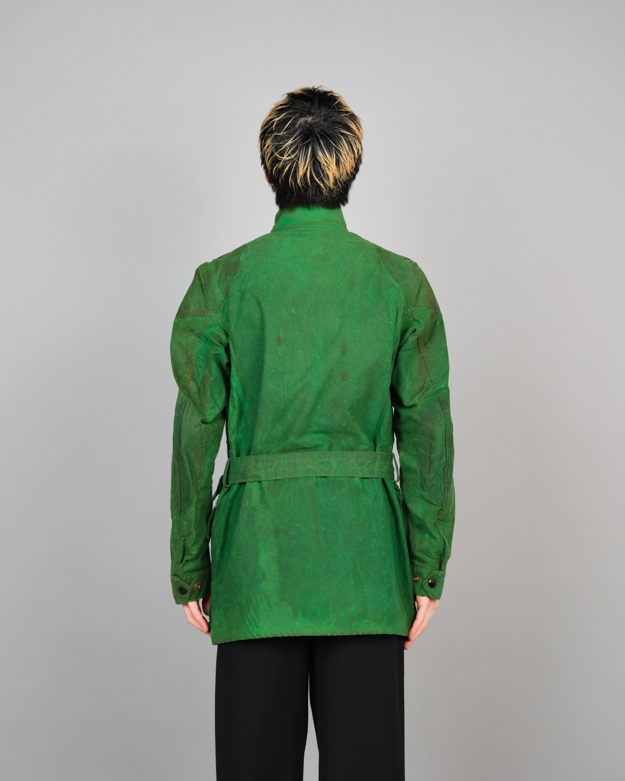［~80's］Vintage Belstaff Bright Green Waxed Cotton Jacket "TRIALMASTER PROFESSIONAL JACKET"