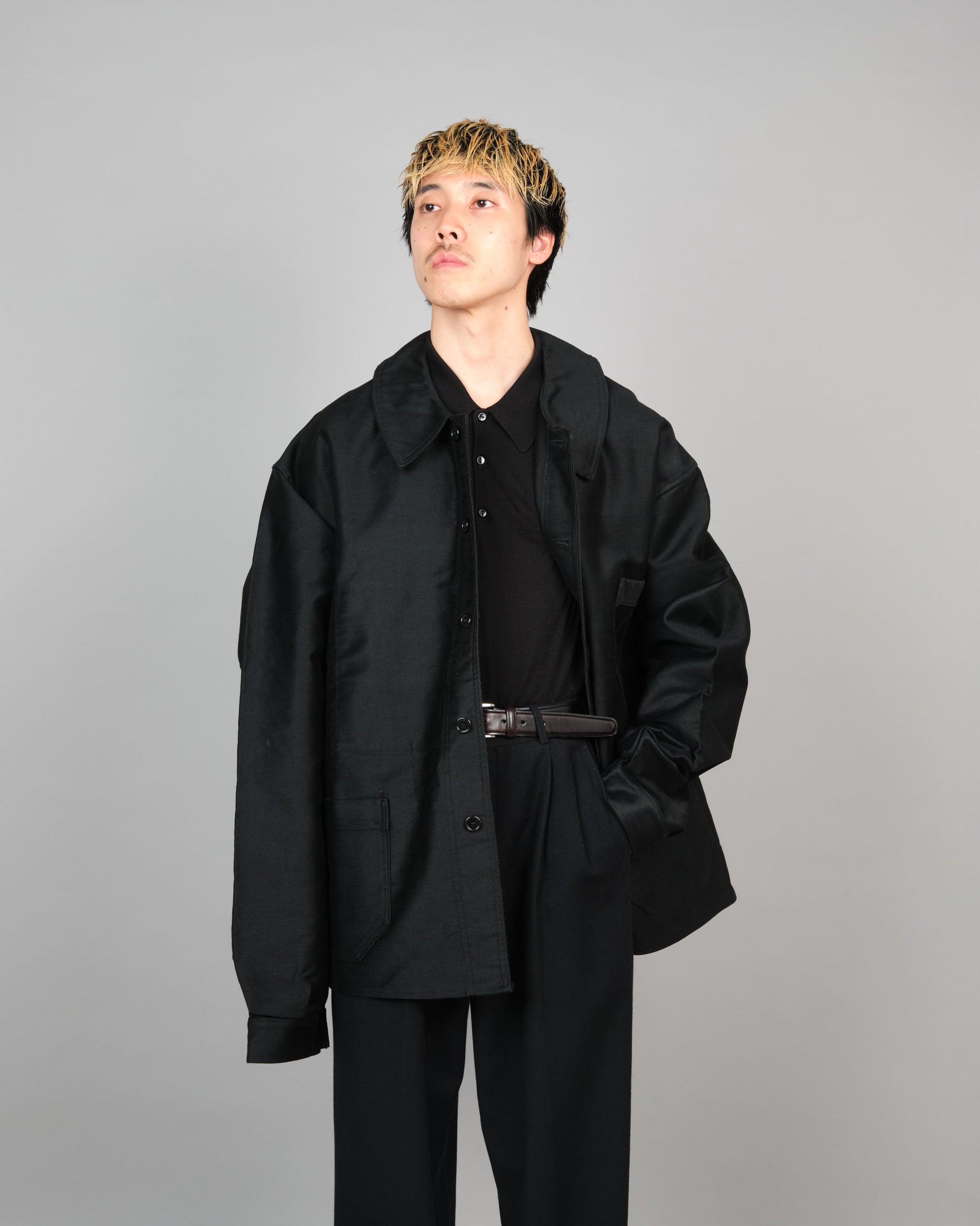［~50’s］French Vintage Black Moleskin Work Jacket "Dead Stock"