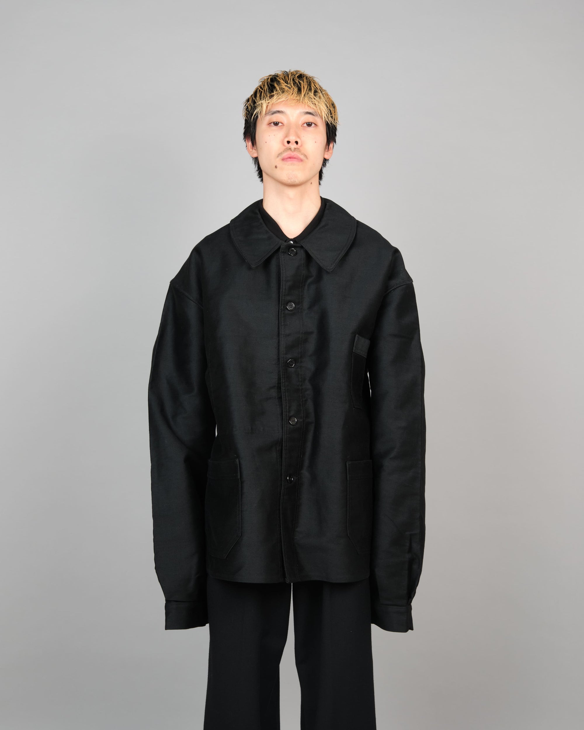 ［~50’s］French Vintage Black Moleskin Work Jacket "Dead Stock"