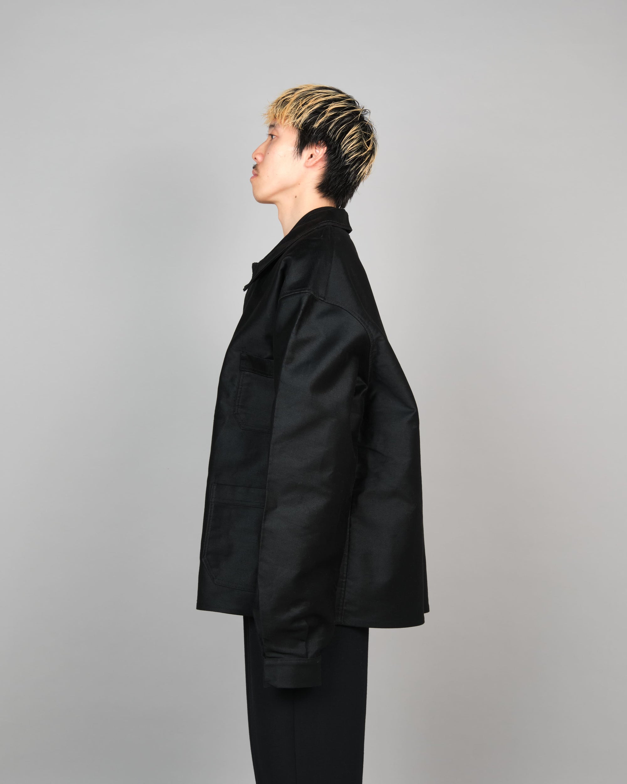 ［~50’s］French Vintage Black Moleskin Work Jacket "Dead Stock"