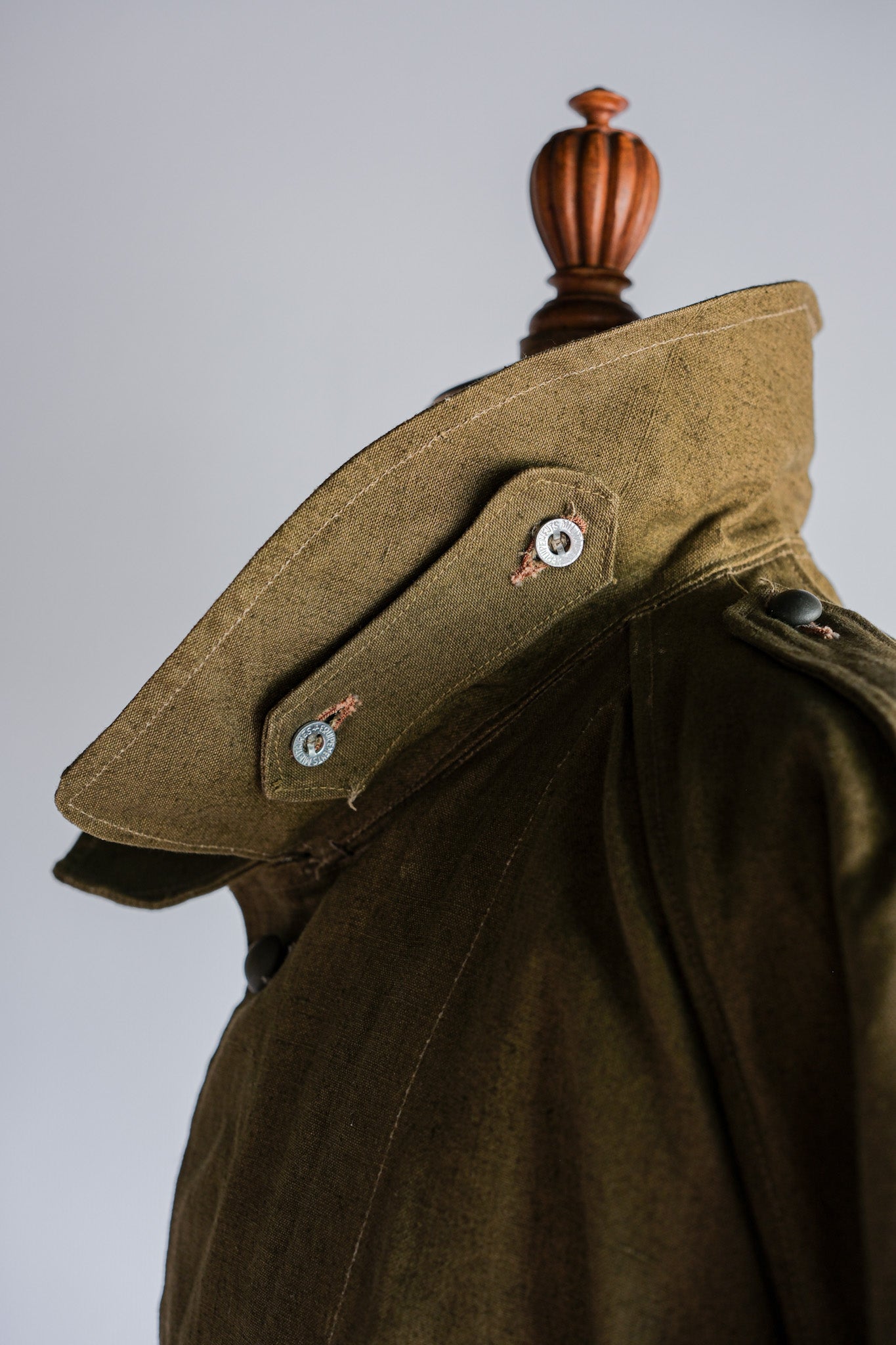 ［~40's］French Army M35 Motorcycle Coat Size.1 "Linen Type" "Dead Stock"