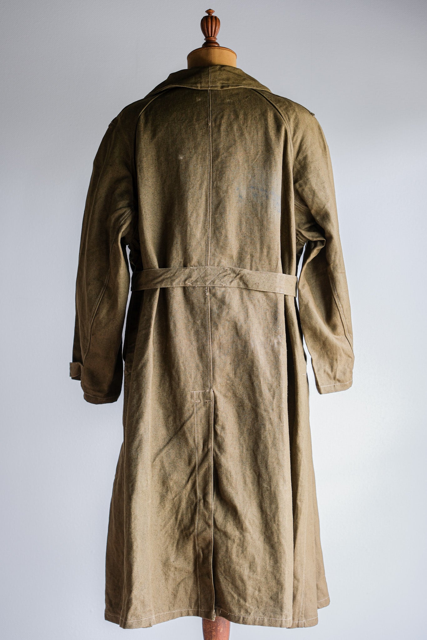 ［~40's］French Army M35 Motorcycle Coat Size.1 "Linen Type" "Dead Stock"