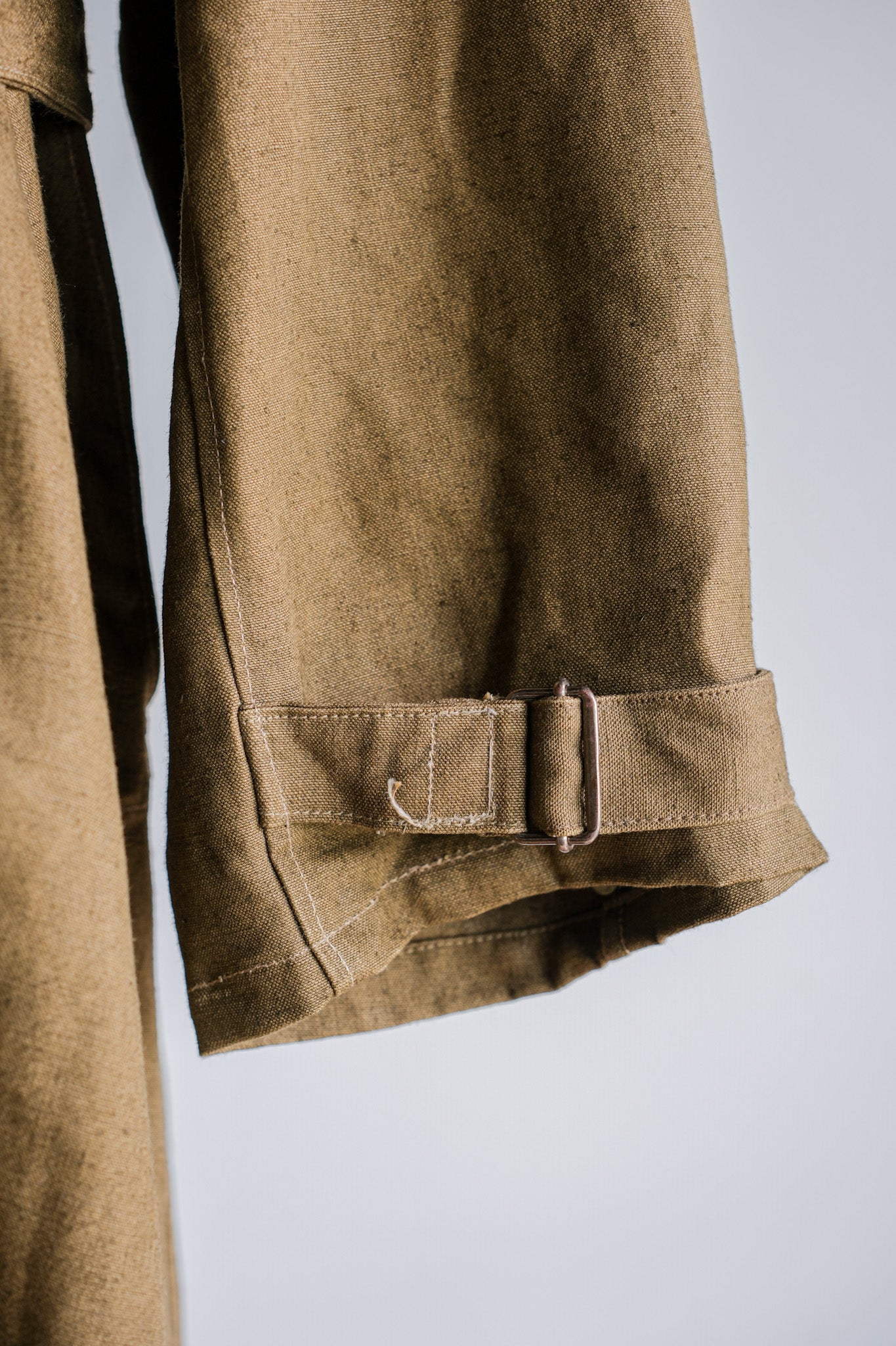 ［~40's］French Army M35 Motorcycle Coat Size.1 "Linen Type" "Dead Stock"