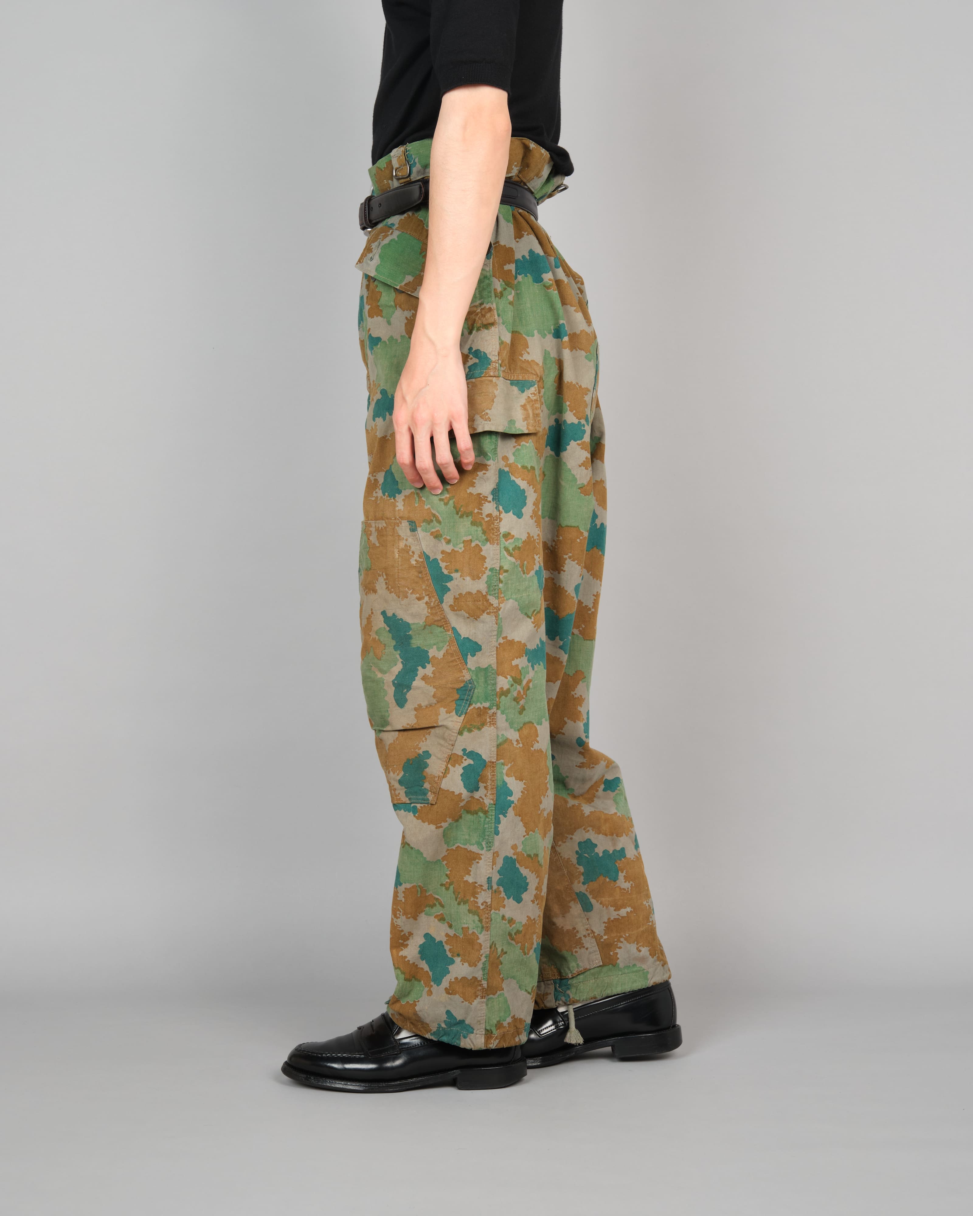[~ 60's] กองทัพเยอรมัน East Blumenarn Camouflage Sniper กางเกงขนาด 2 "NVA"