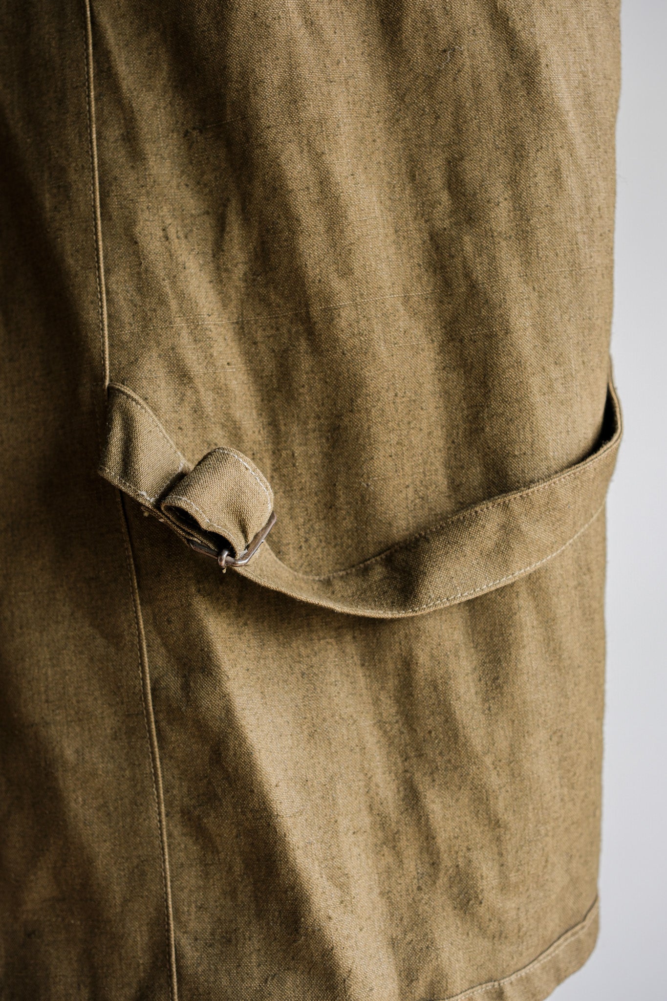 ［~40's］French Army M35 Motorcycle Coat Size.1 "Linen Type" "Dead Stock"