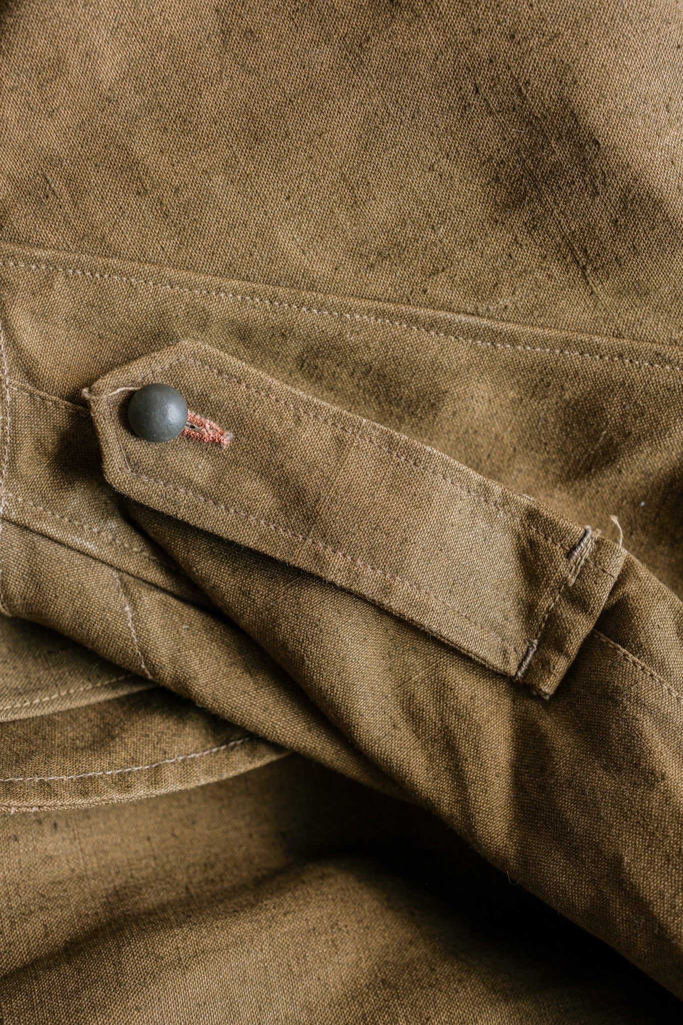 ［~40's］French Army M35 Motorcycle Coat Size.1 "Linen Type" "Dead Stock"