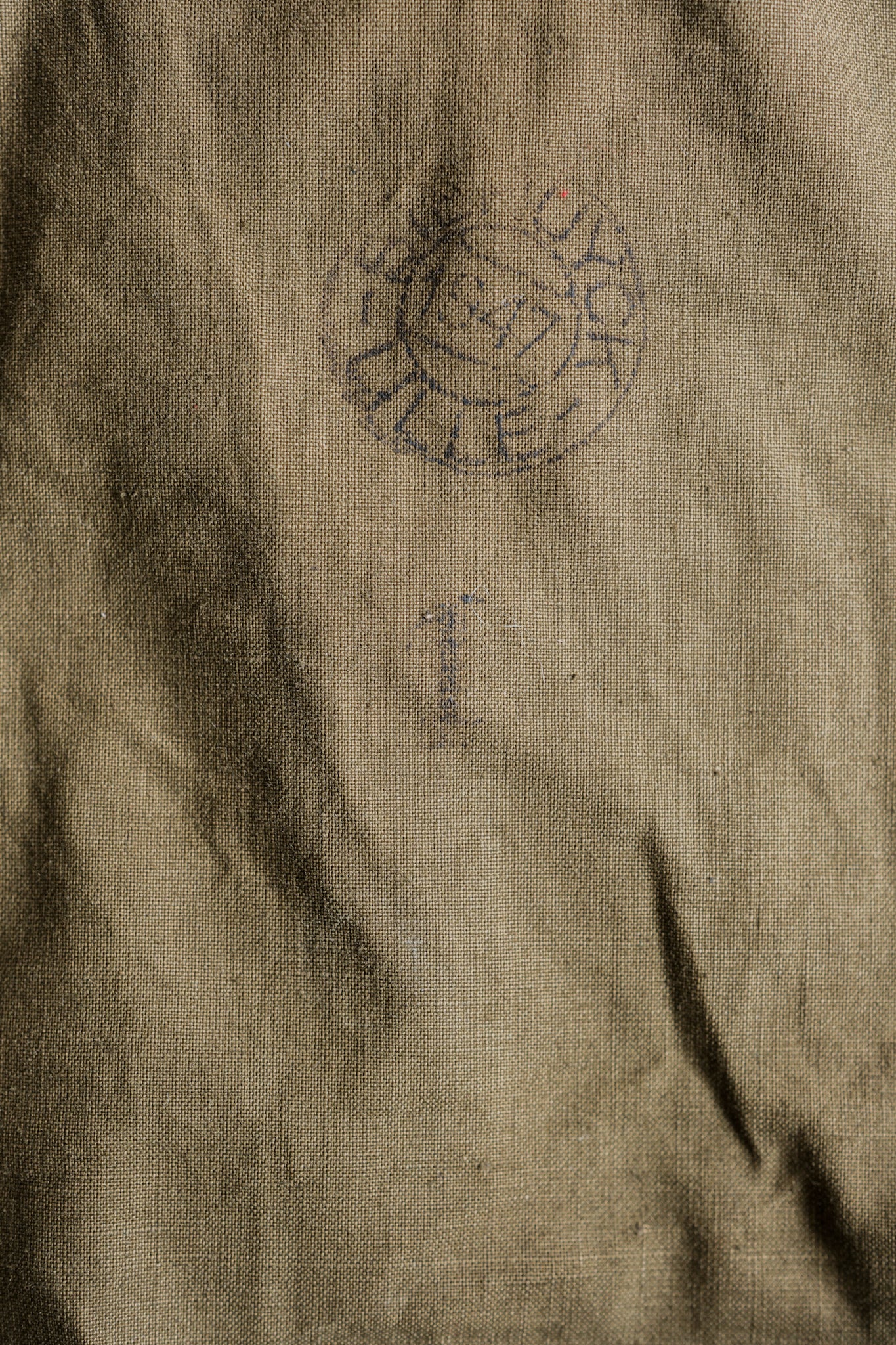 ［~40's］French Army M35 Motorcycle Coat Size.1 "Linen Type" "Dead Stock"