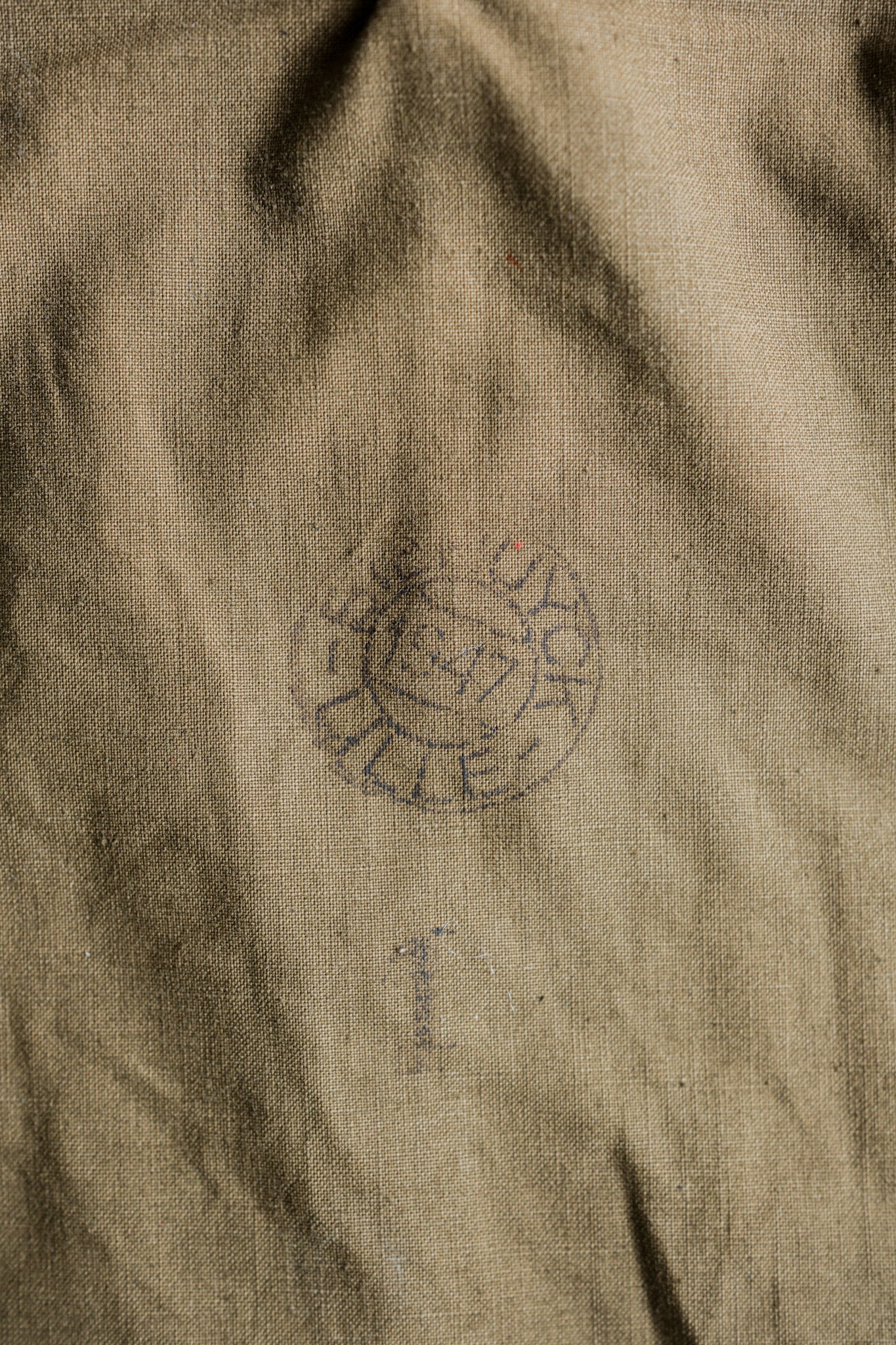 ［~40's］French Army M35 Motorcycle Coat Size.1 "Linen Type" "Dead Stock"
