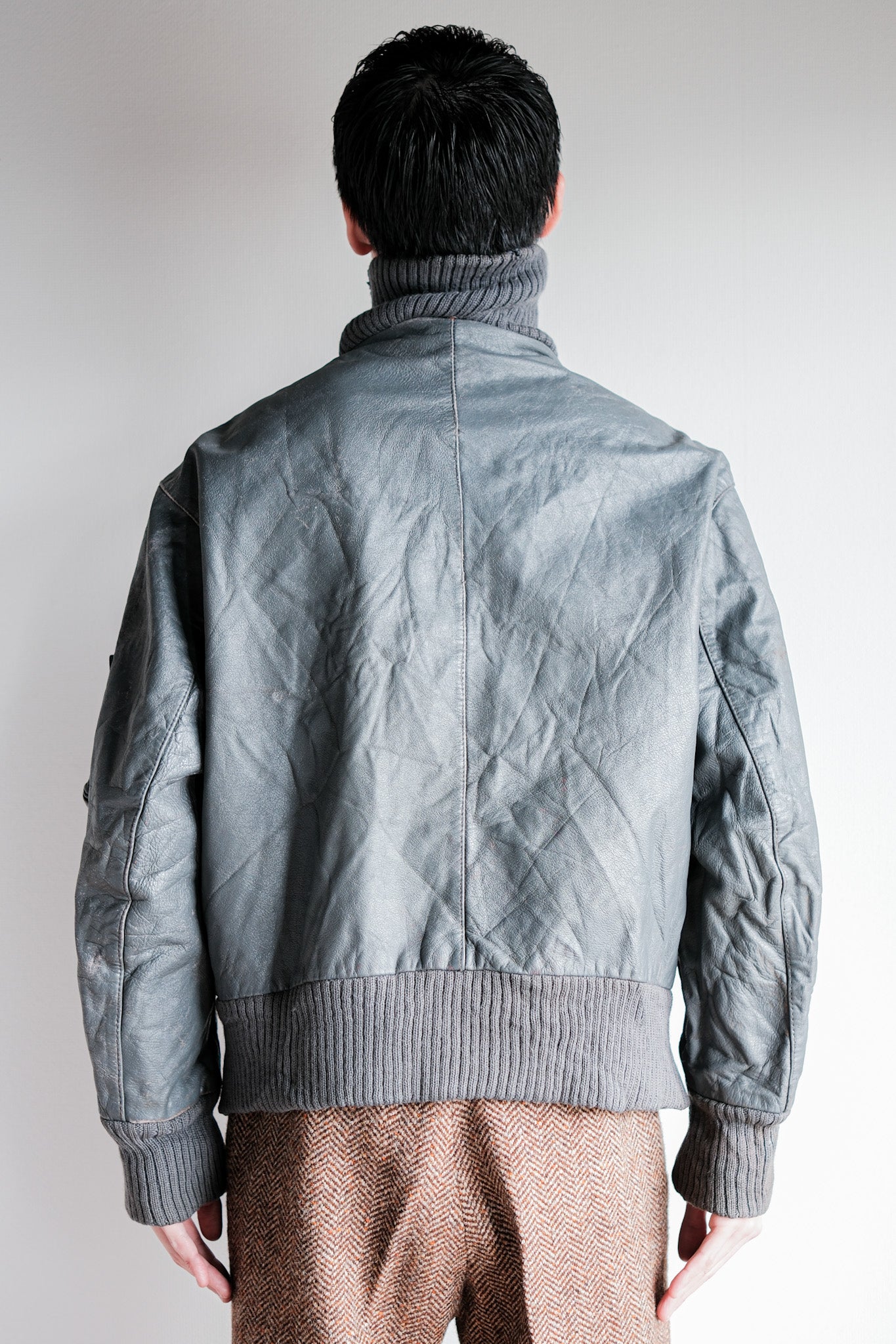 ［~70’s］West German Air Force Pilot Leather Jacket Size.170/100