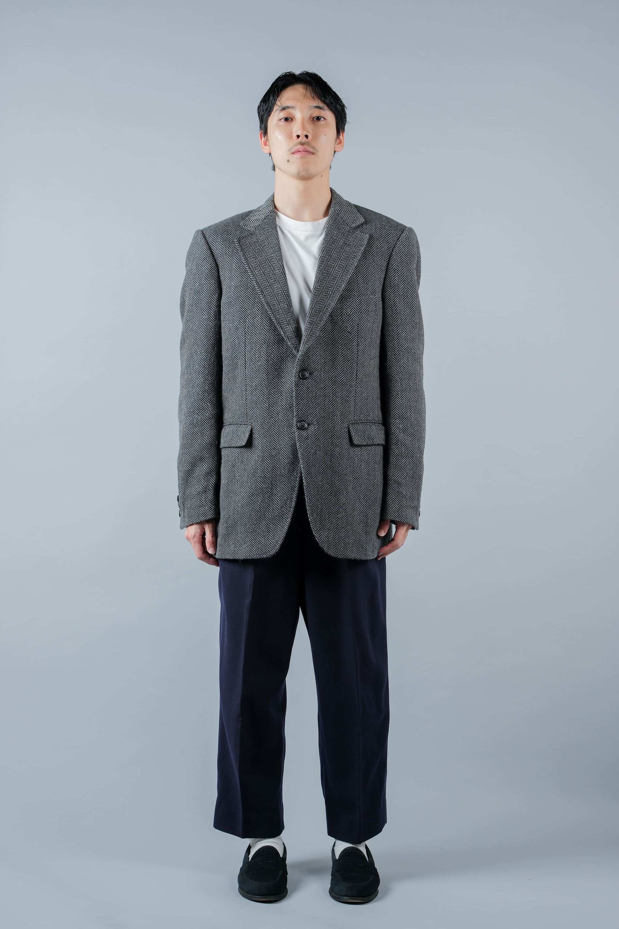 ［~00's］Old ARNYS PARIS HBT Wool 2B Tailored Jacket