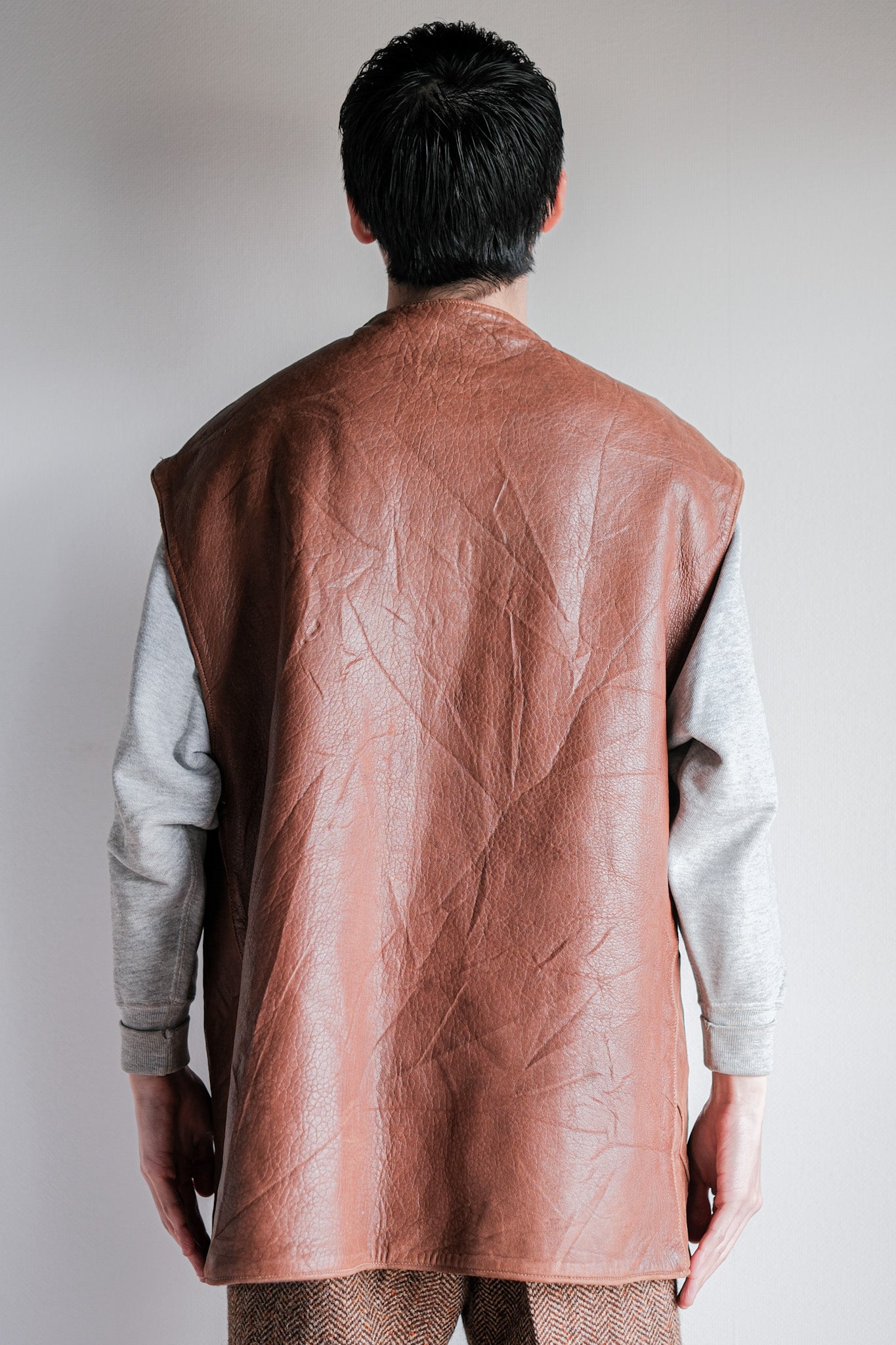 ［~40's］WWⅡ British Army Jerkin Leather Vest Size.2 "Modified"