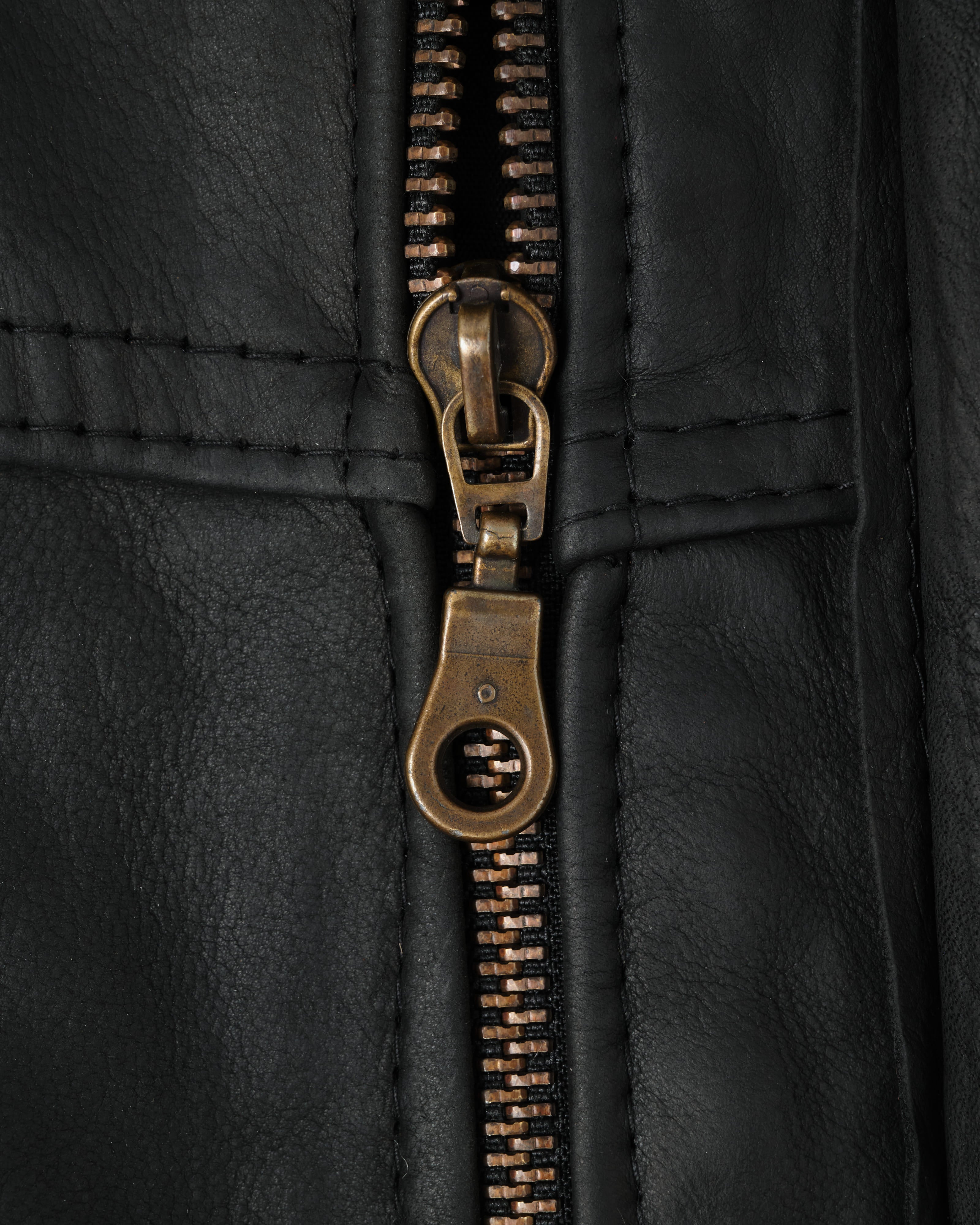 80's］French Vintage Detachable Hood Fireman Type Leather Short
