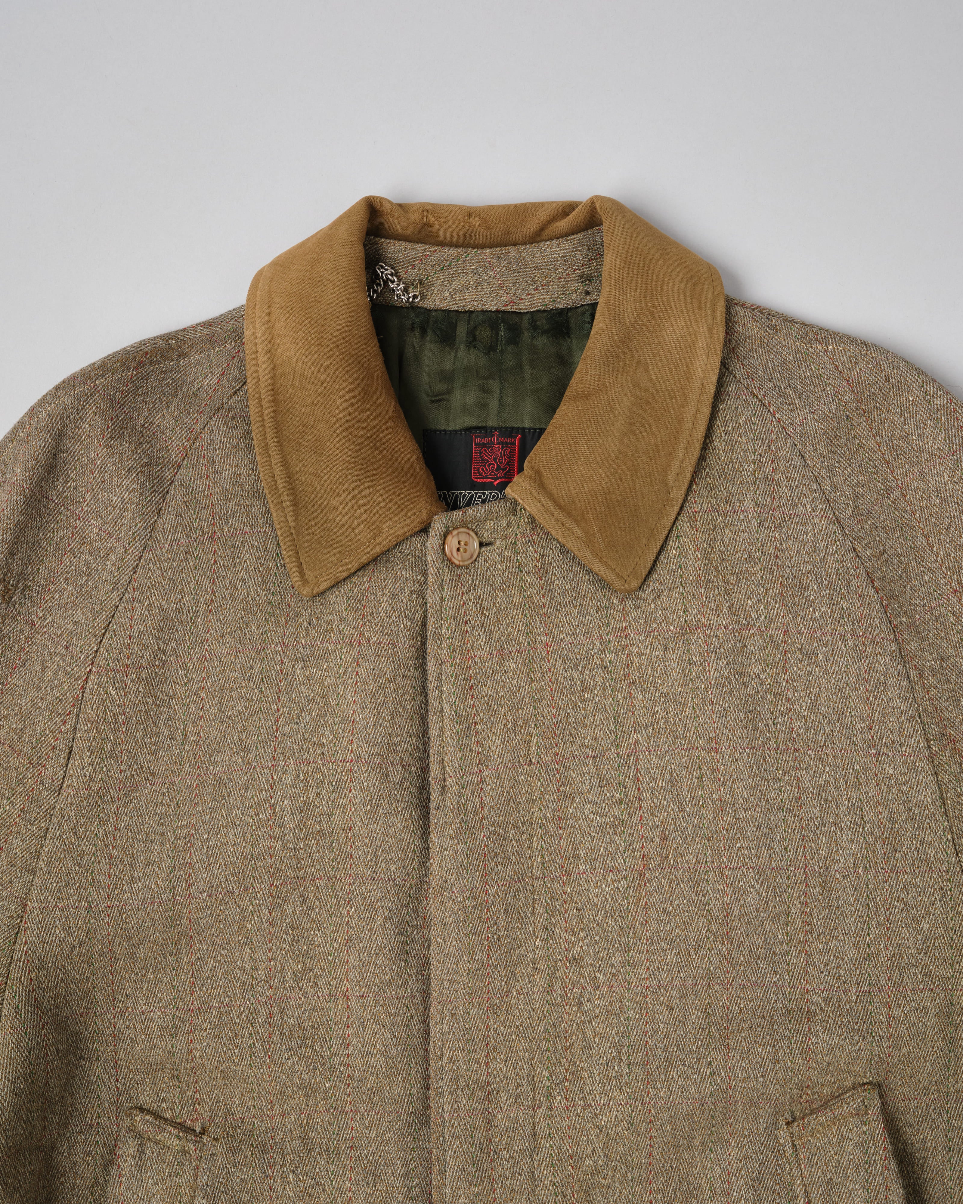 [~60's] Old INVERTERE Wool Tweed Hunting Coat Size.46 "J.C.CORDINGS & CO.LTD Special Order"