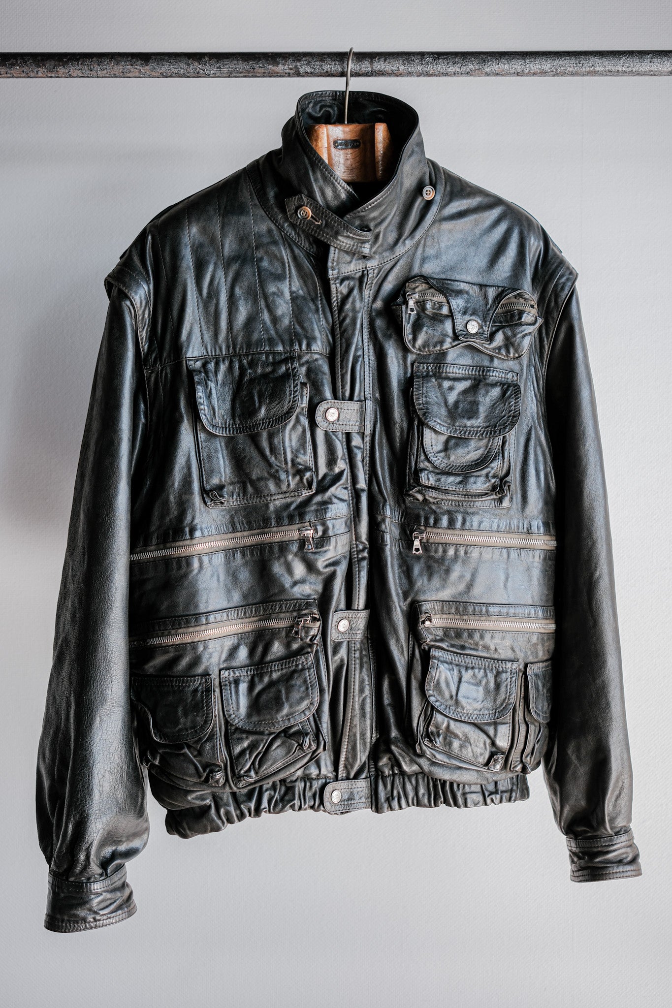 [~ 90's] เสื้อแจ็คเก็ตเสื้อแจ็คเก็ตที่ถอดออกได้