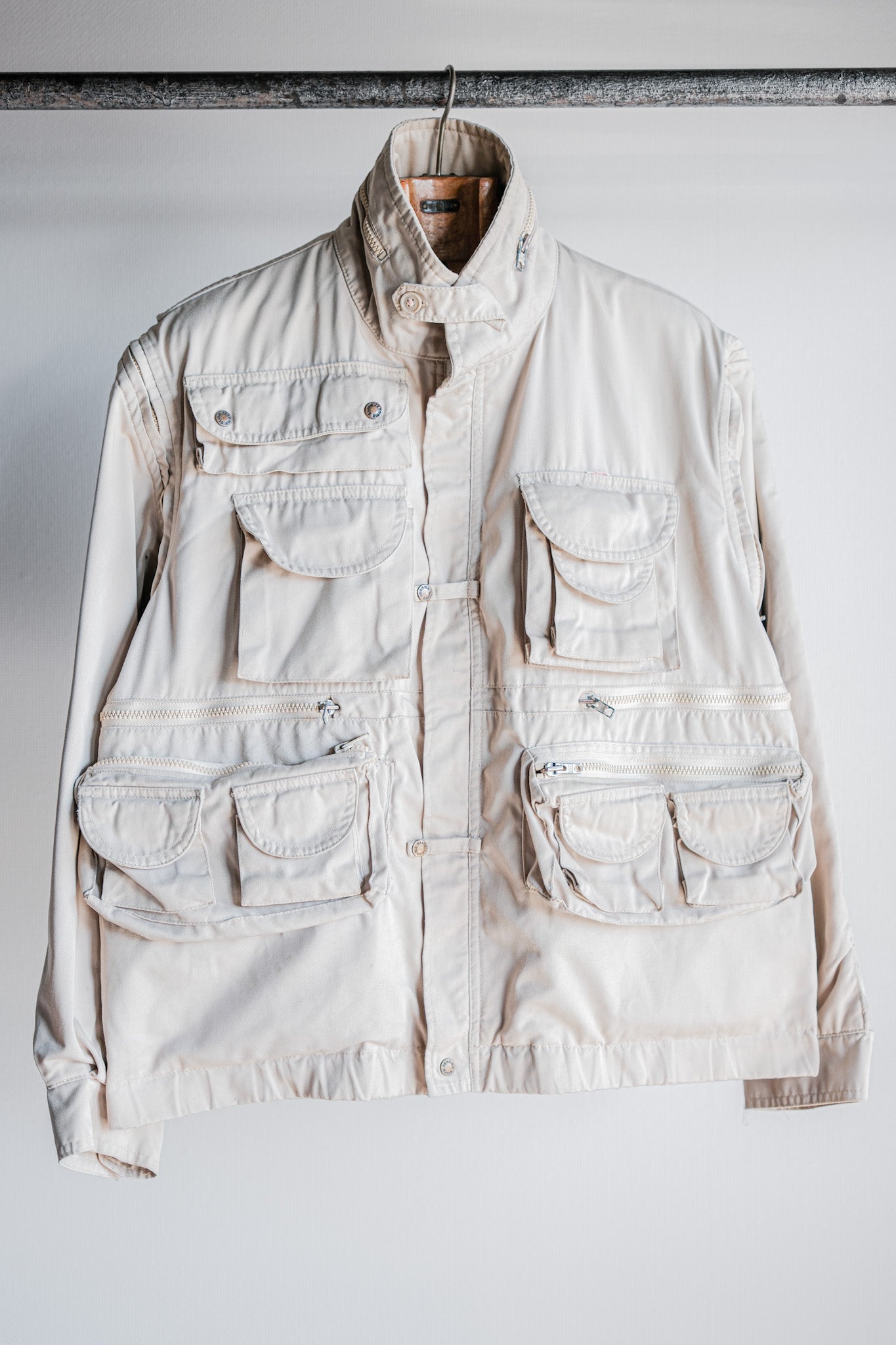 ［~90's］Old Renoma Paris Detachable Sleeve Multi Pocket Jacket