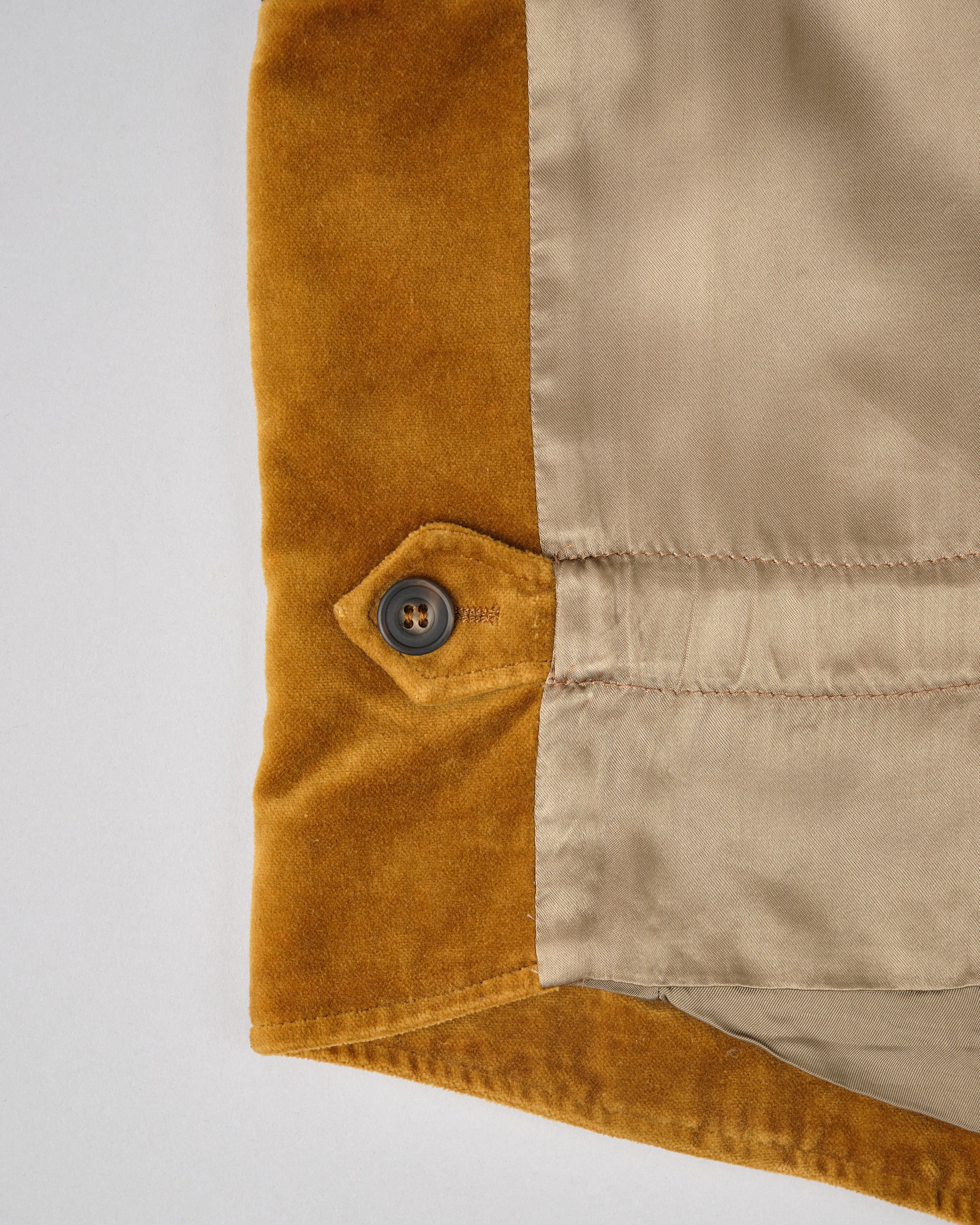 [~90's] Old DRIES VAN NOTEN Mixed Cotton Velour Vest Size.50