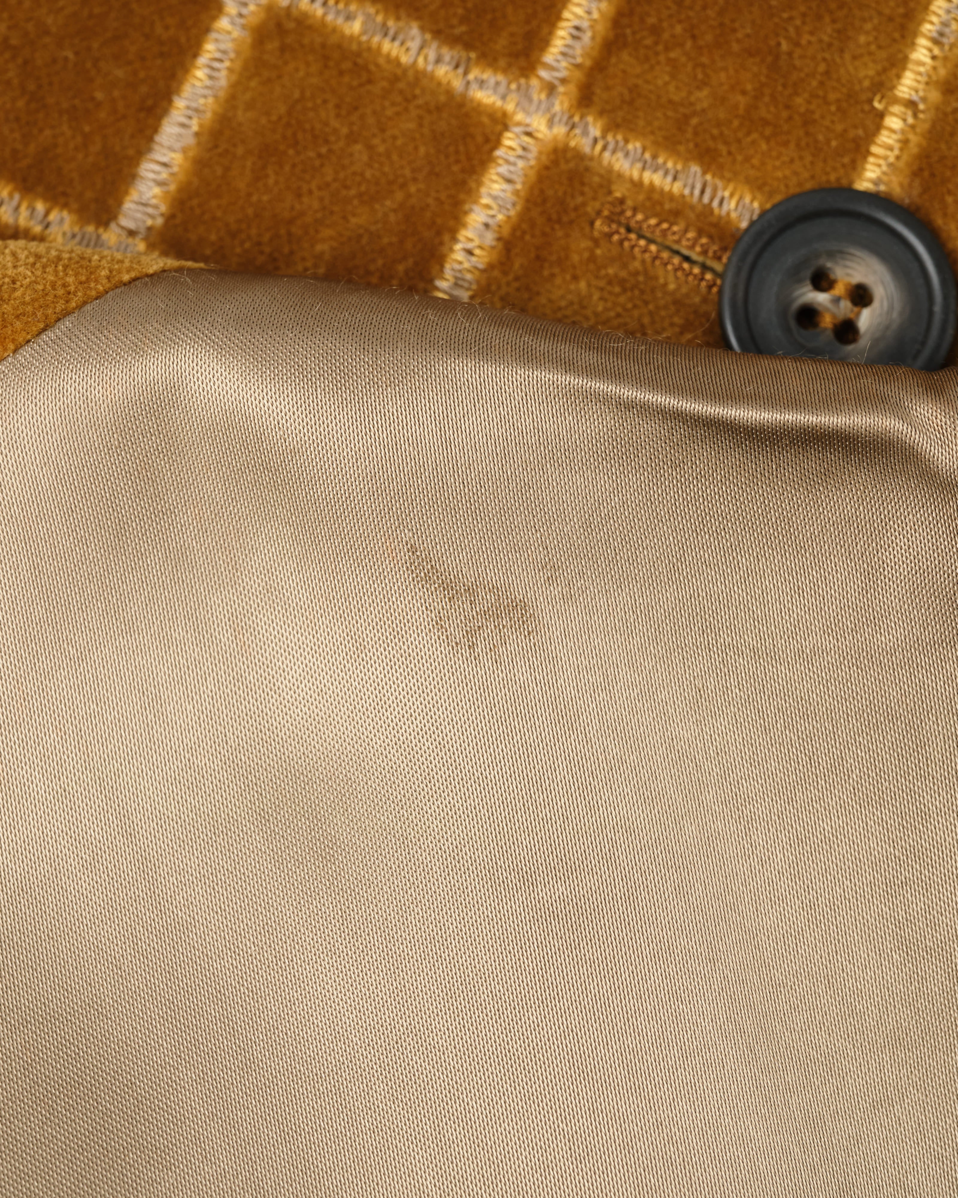 [~90's] Old DRIES VAN NOTEN Mixed Cotton Velour Vest Size.50