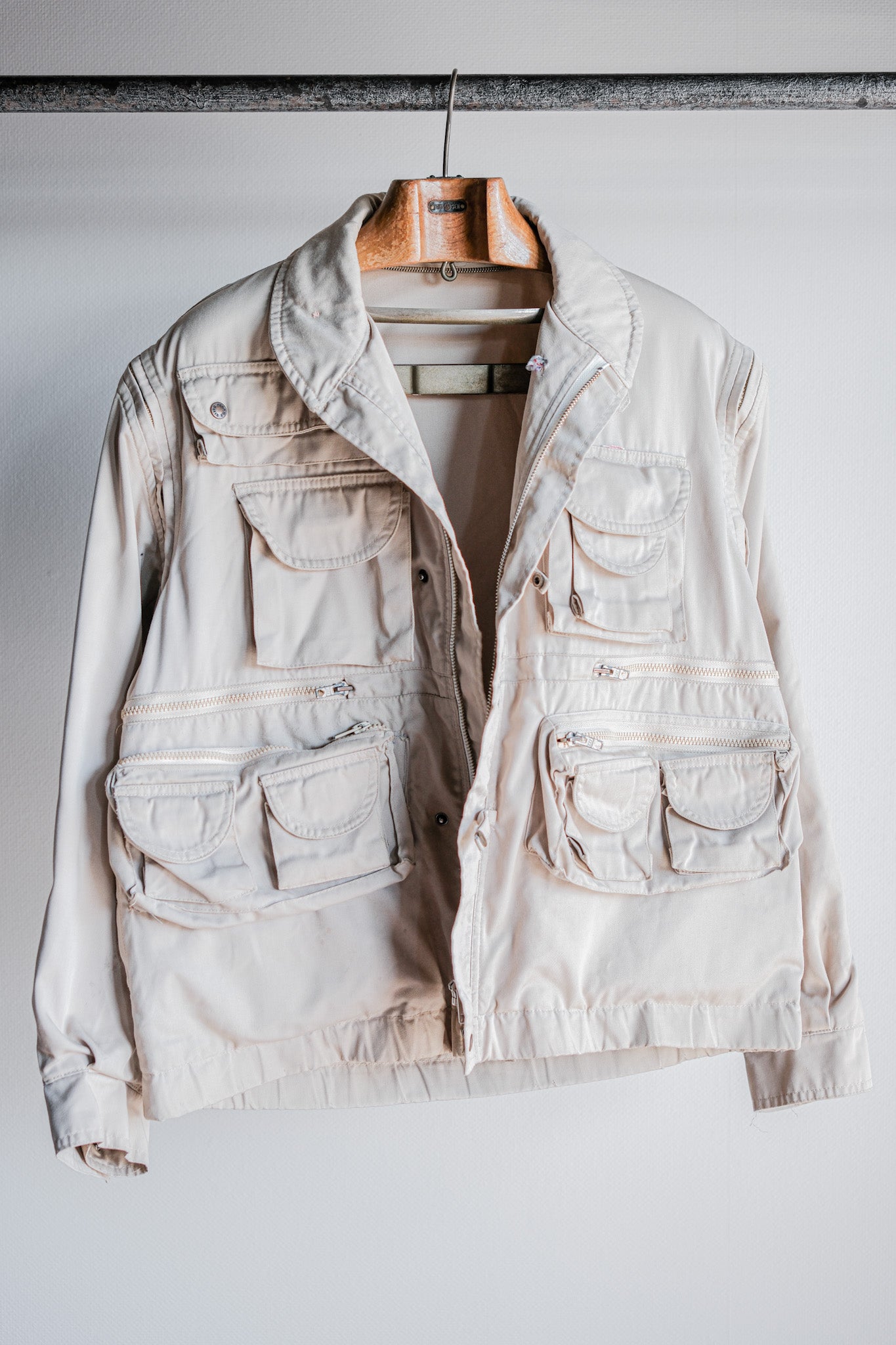 ［~90's］Old Renoma Paris Detachable Sleeve Multi Pocket Jacket