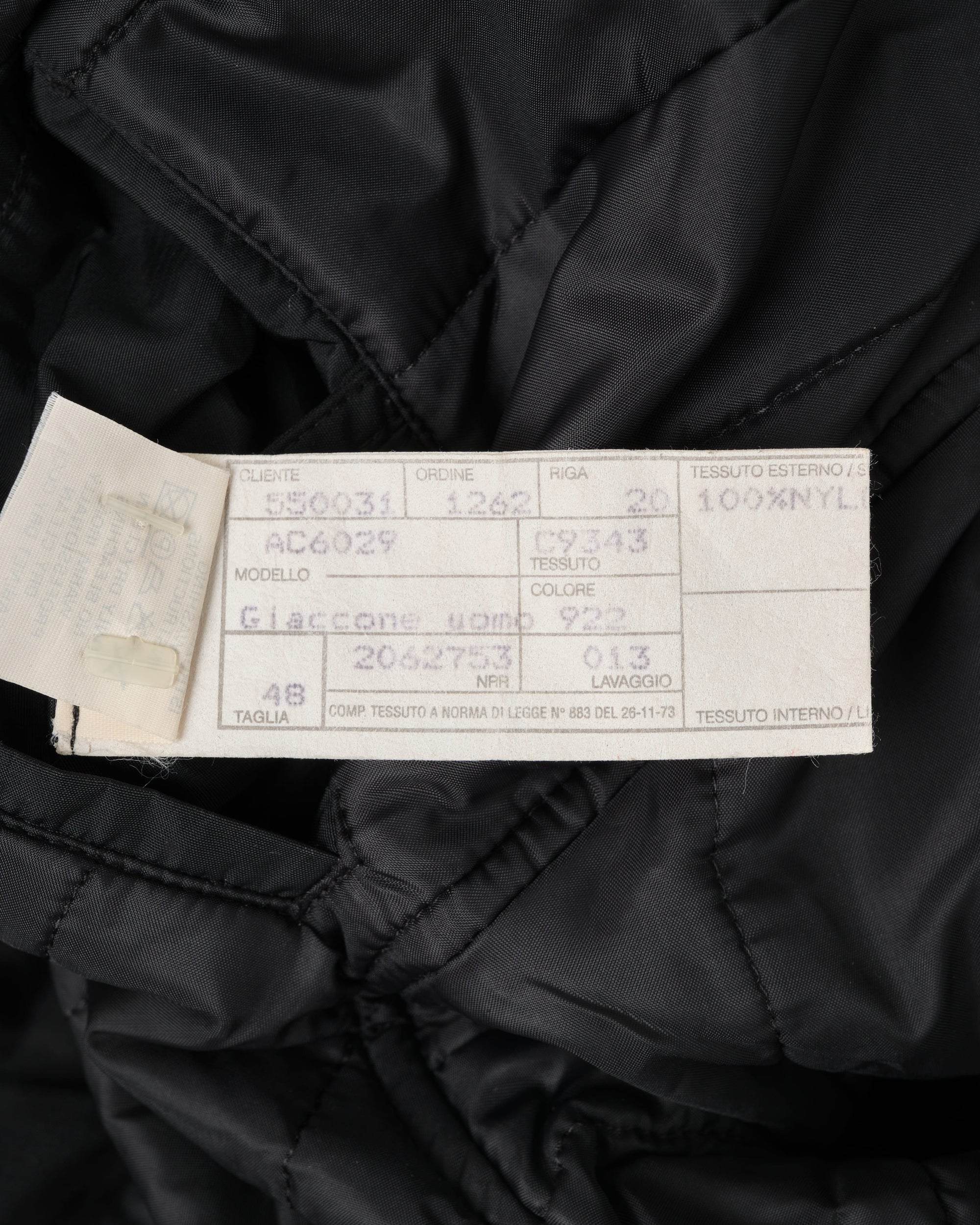【~90’s】Old allegri M-65 Type Black Nylon Jacket Size.48