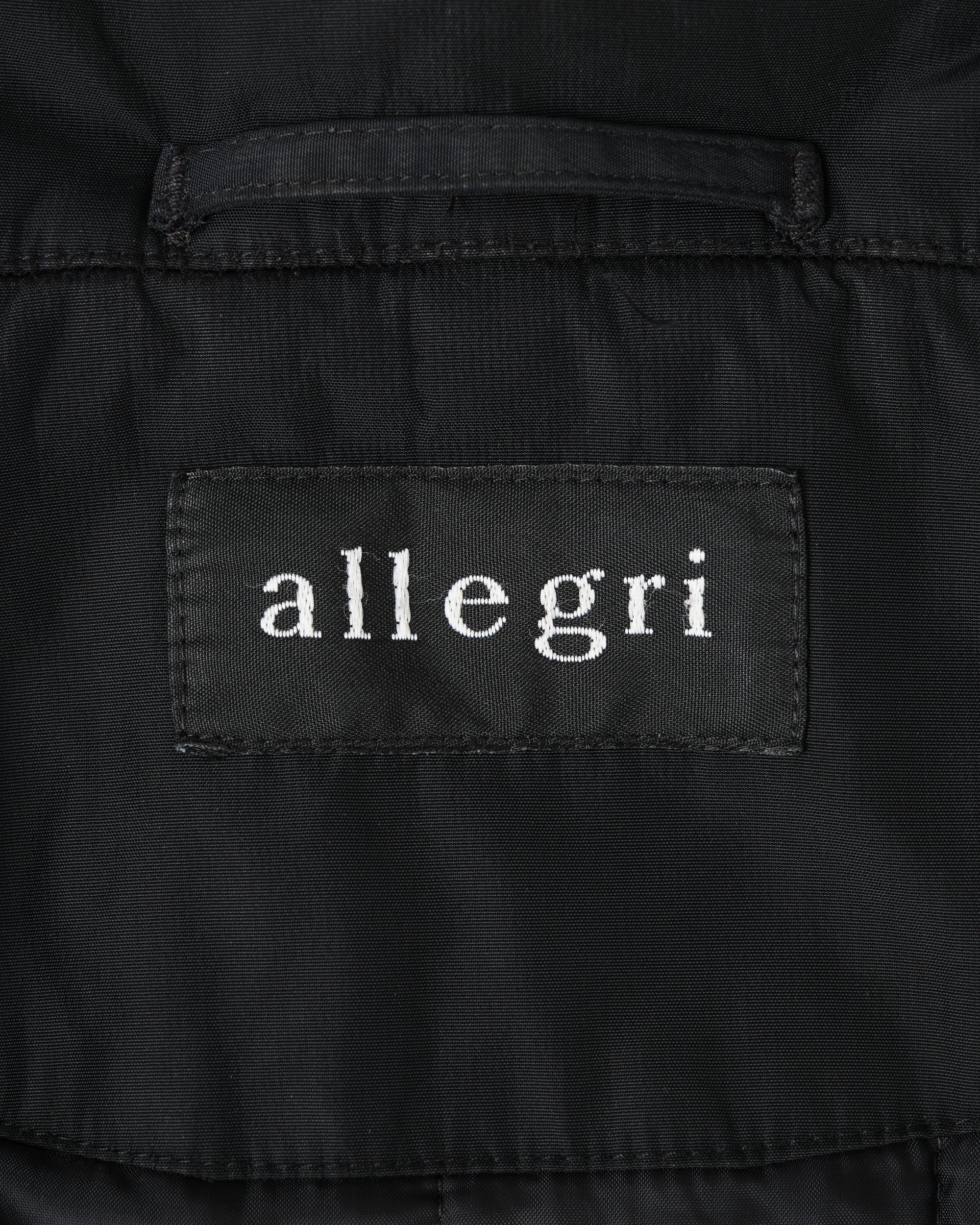 【~90’s】Old allegri M-65 Type Black Nylon Jacket Size.48