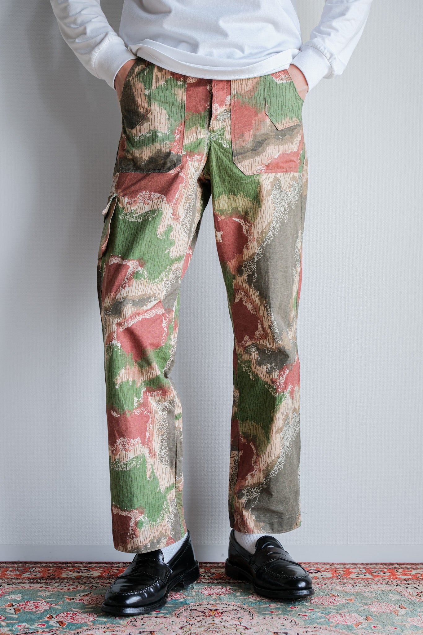 [~ 60's] Tchécoslovaquien Army Sumpfmster Pattern Camouflage pantalon "local made"