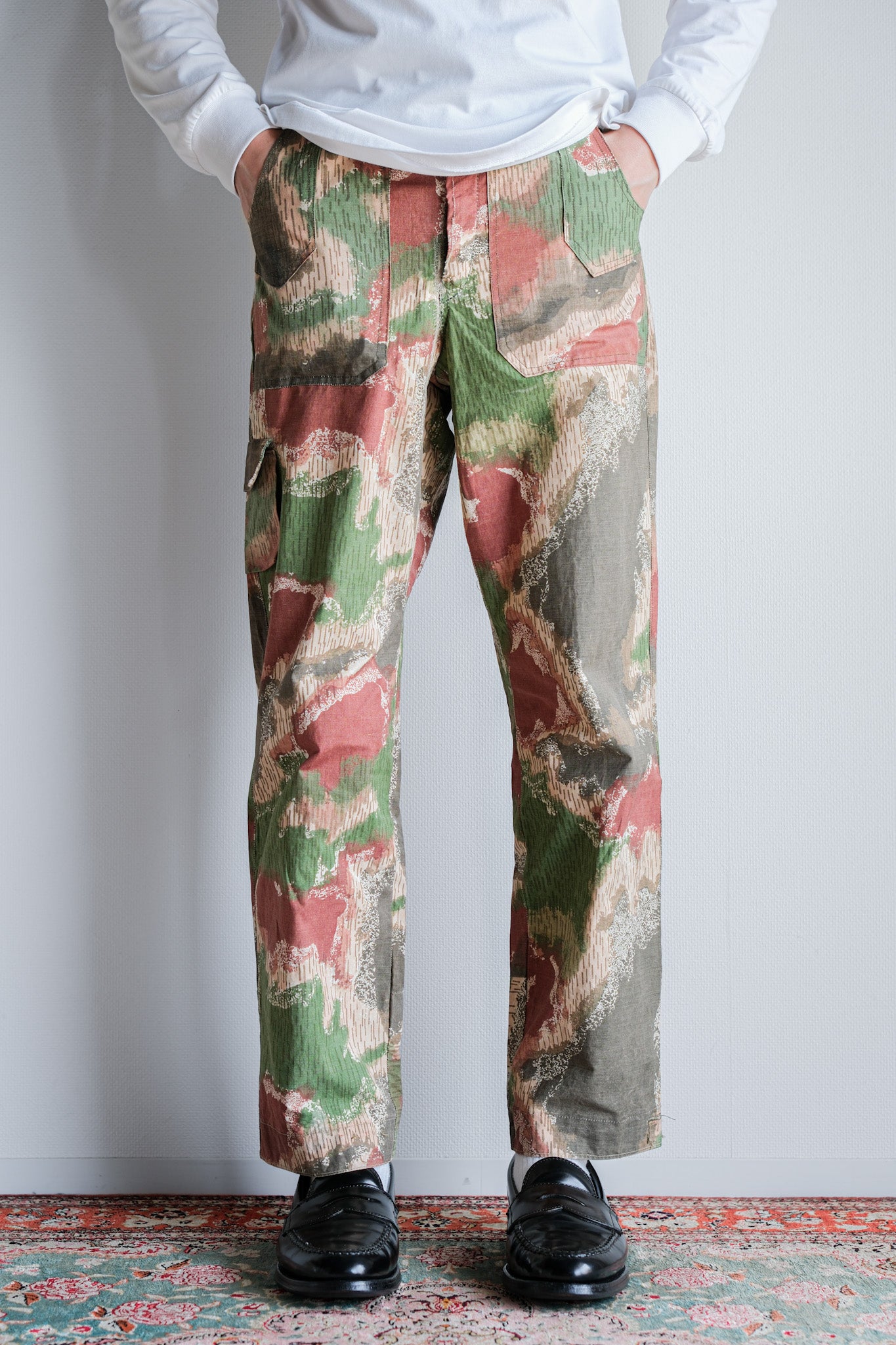 ［~60's］Czechoslovakian Army Sumpfmuster Pattern Camouflage Trousers "Localmade"