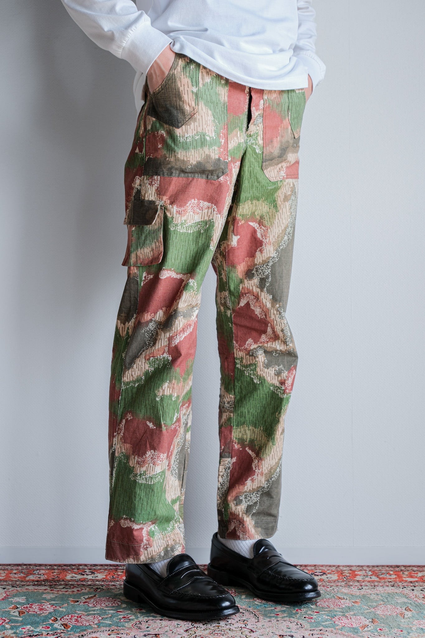 ［~60's］Czechoslovakian Army Sumpfmuster Pattern Camouflage Trousers "Localmade"