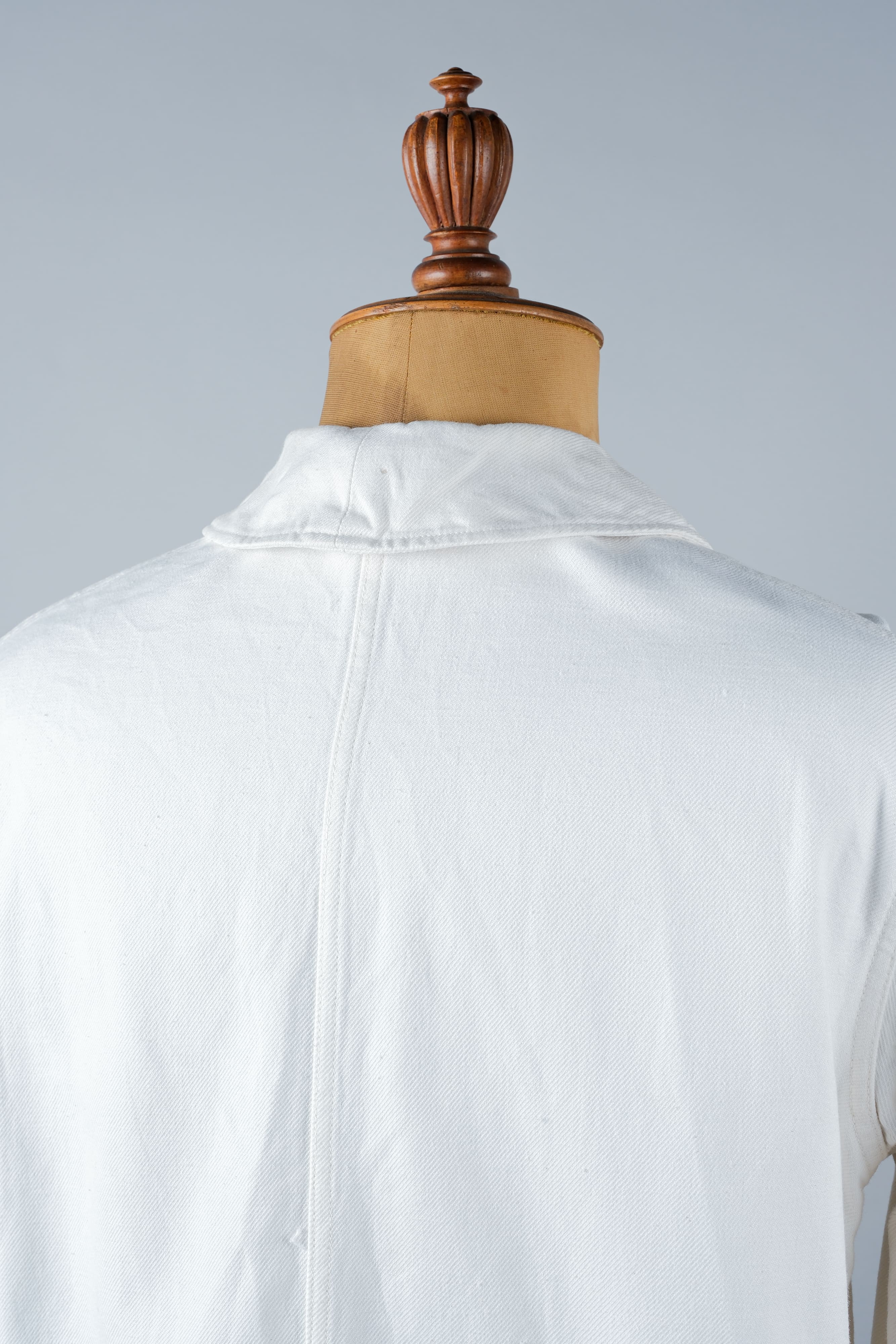 [~ 60's] French Vintage White Cotton Twill Work Jacket