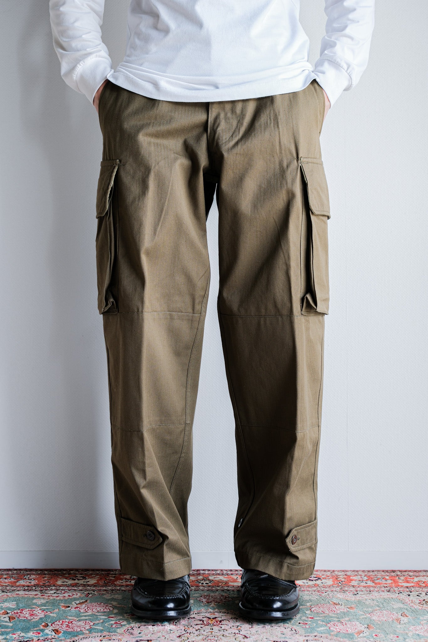 [~ 60's] French Army M47 Field Trousers Size.23 "Dead Stock"