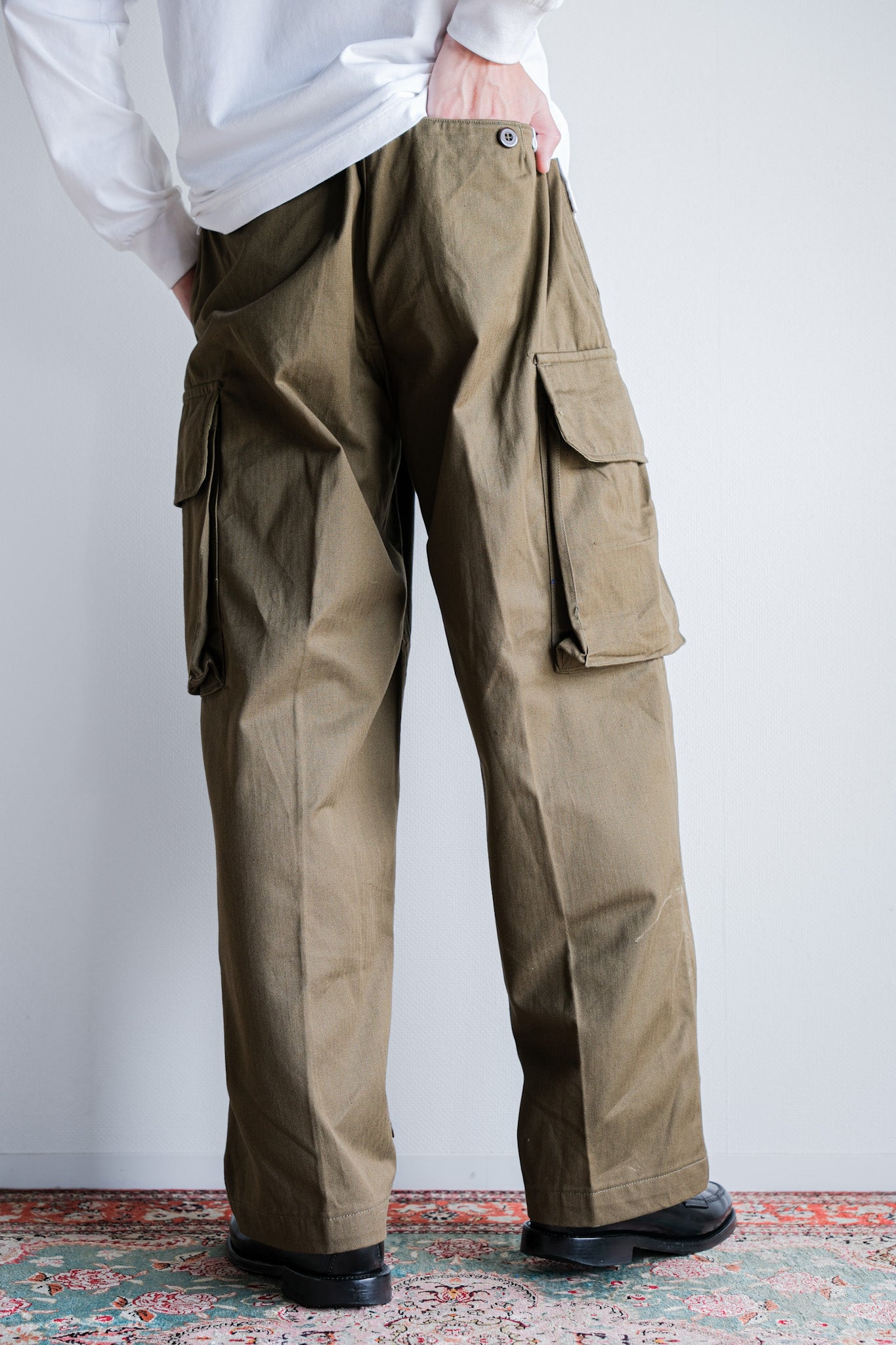 [~ 60's] French Army M47 Field Trousers Size.23 "Dead Stock"