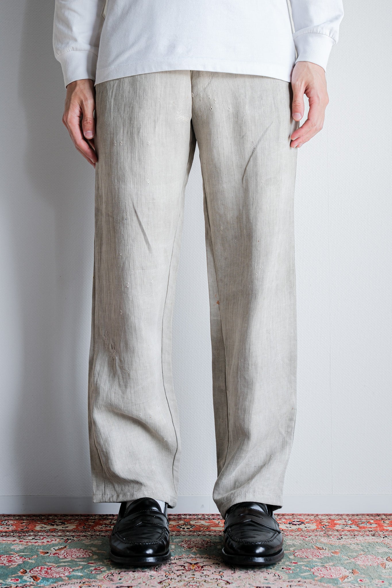 ［~40's］WWⅡ German Army Drillich HBT Linen Trousers "Wehrmacht"
