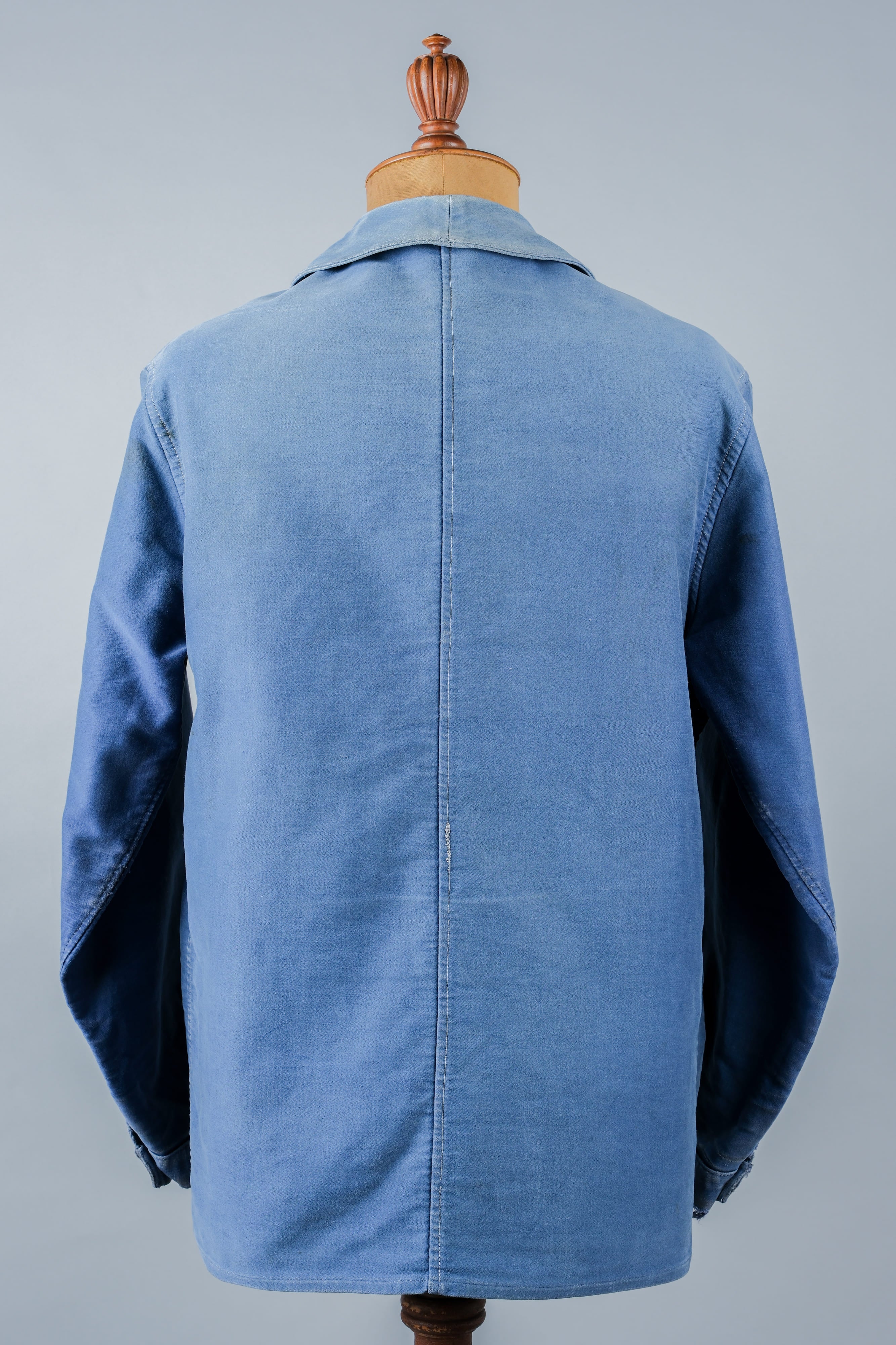 【~50’s】French Vintage Blue Moleskin Work Jacket "Le Mont St. Michel"