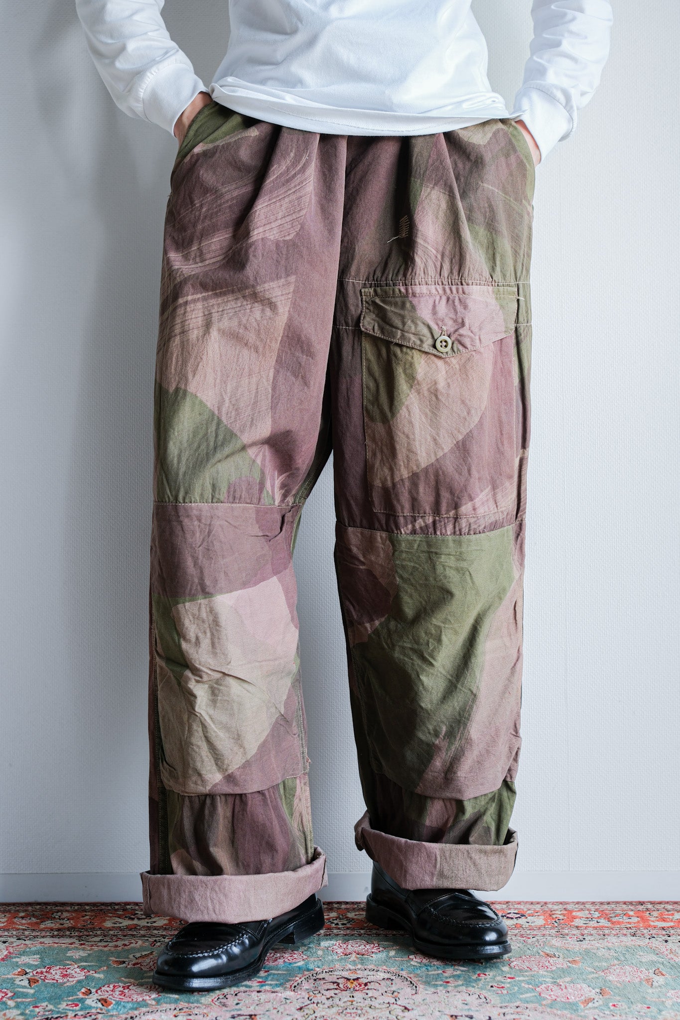 [~ 40's] WWⅡ British Army Camouflage WindProof Trousers "SAS"