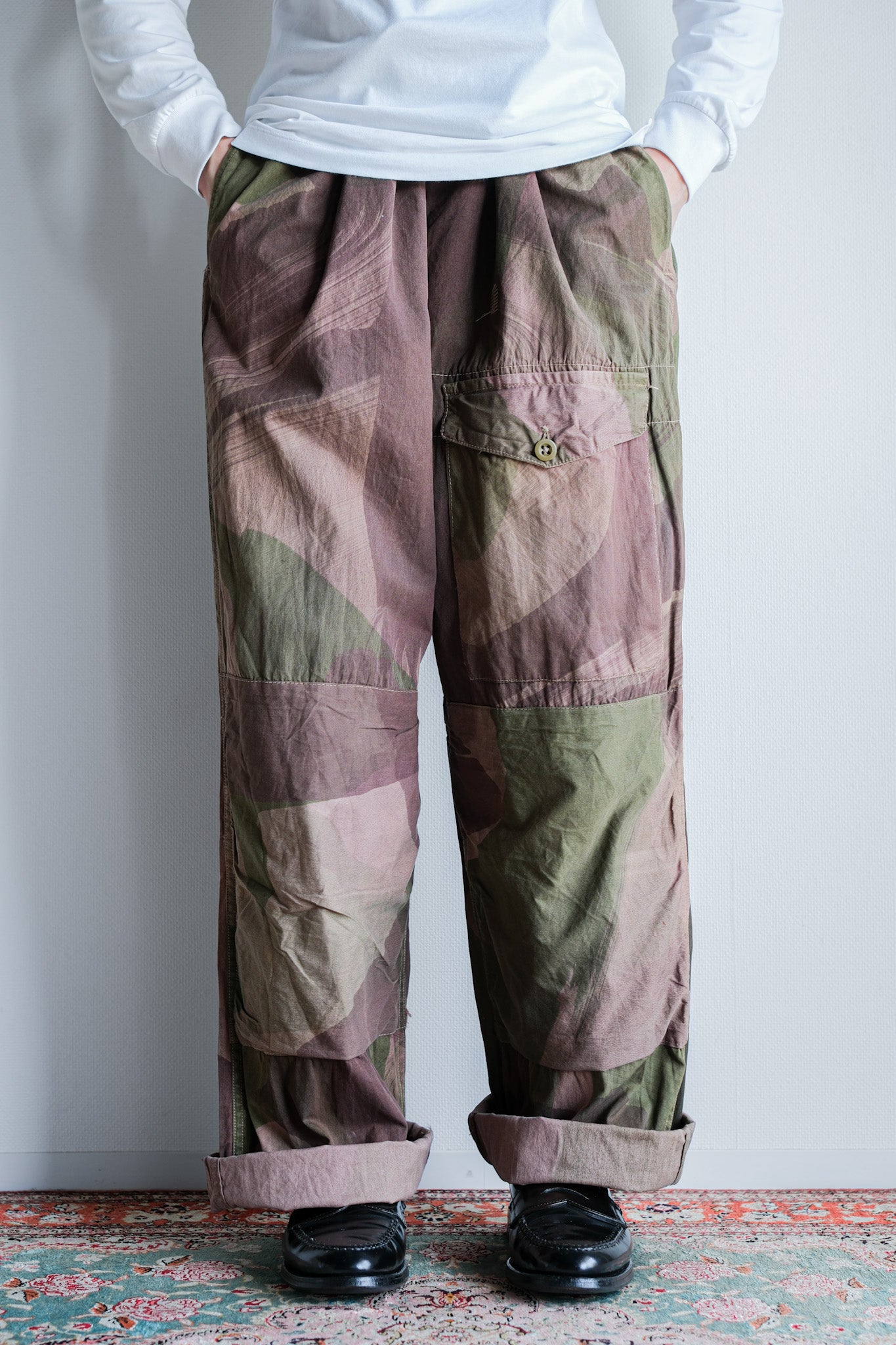 [~ 40's] WWⅡ British Army Camouflage WindProof Trousers "SAS"