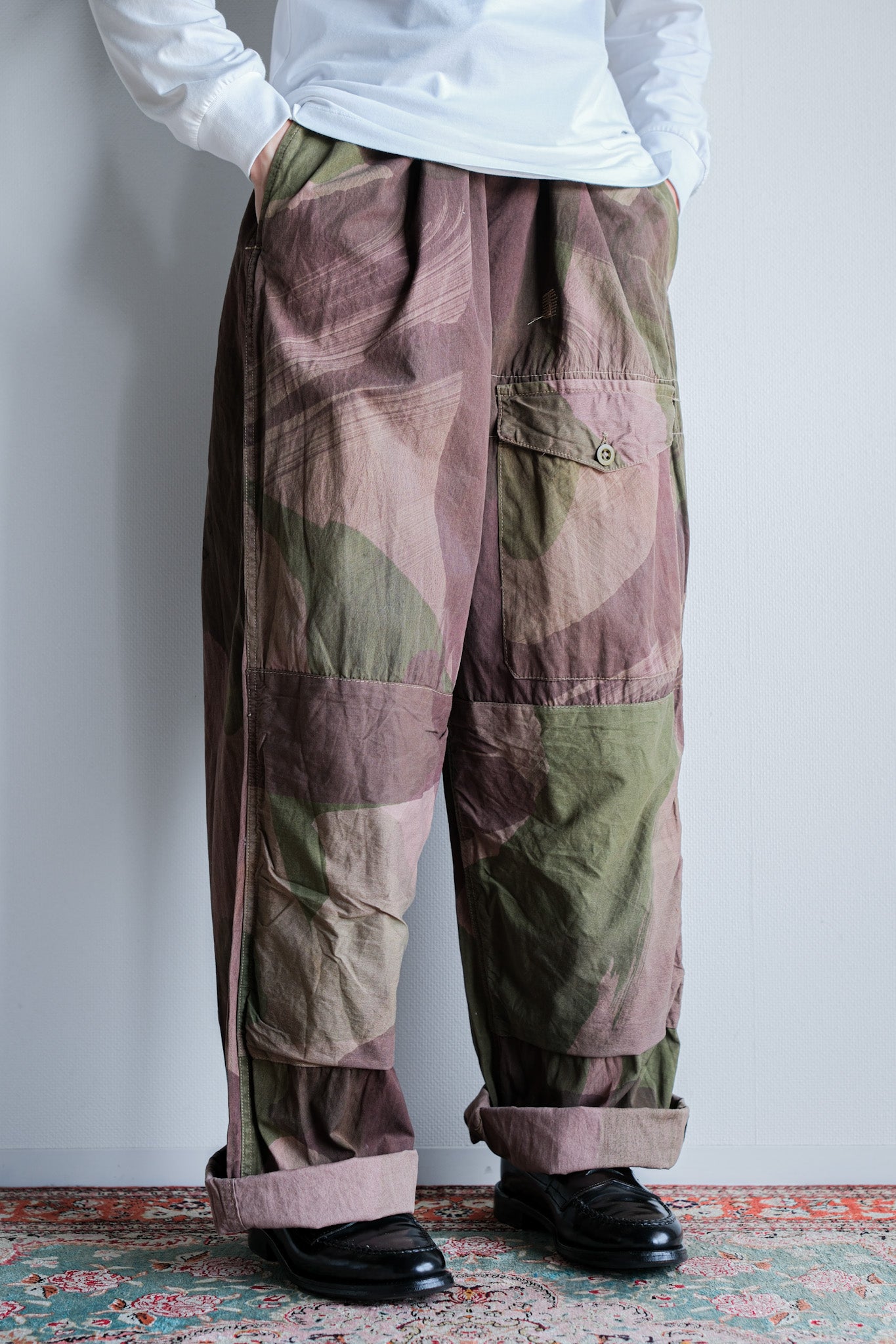 [~ 40's] WWⅡ British Army Camouflage WindProof Trousers "SAS"